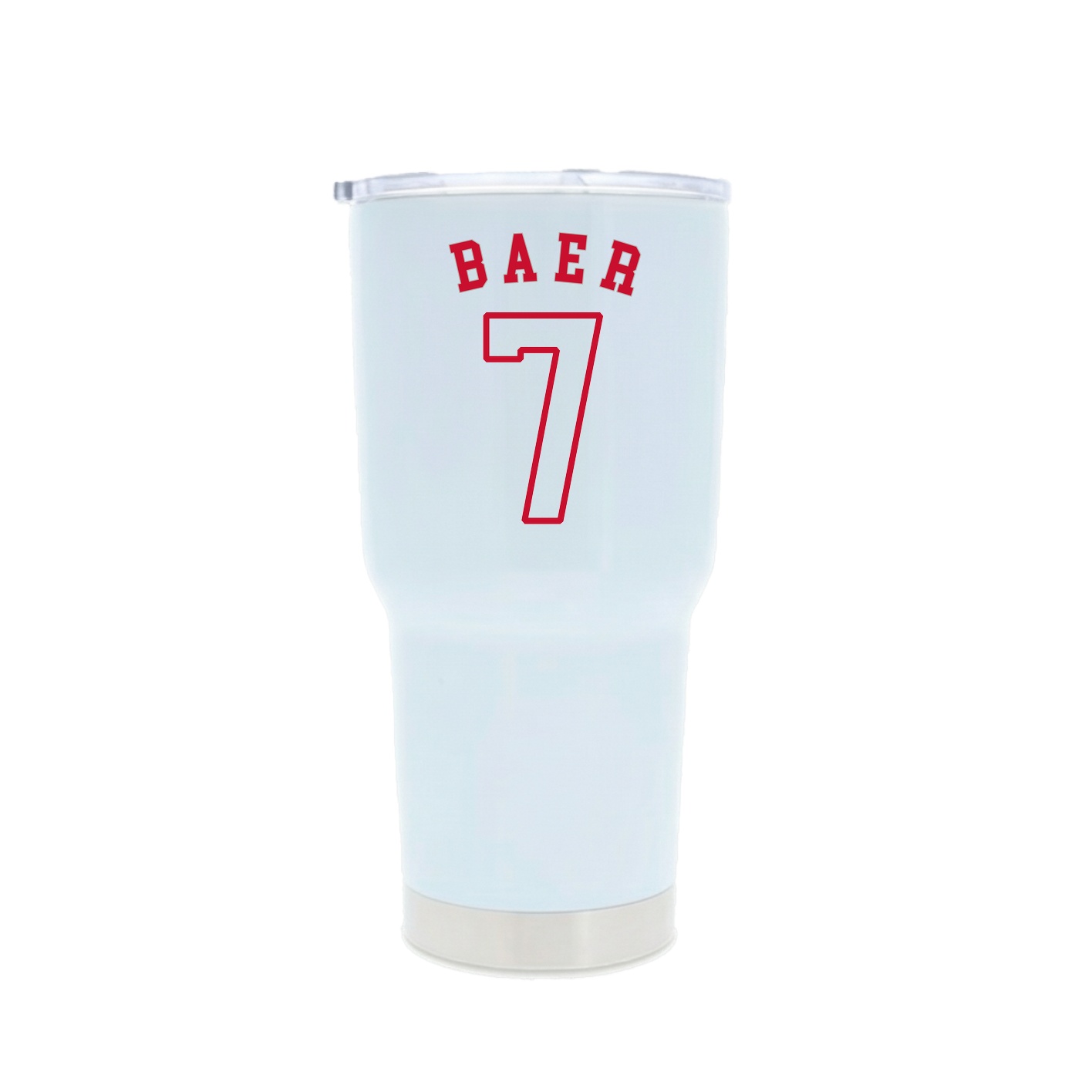 30oz Stainless Steel Tumbler — Shirsey Arch in White