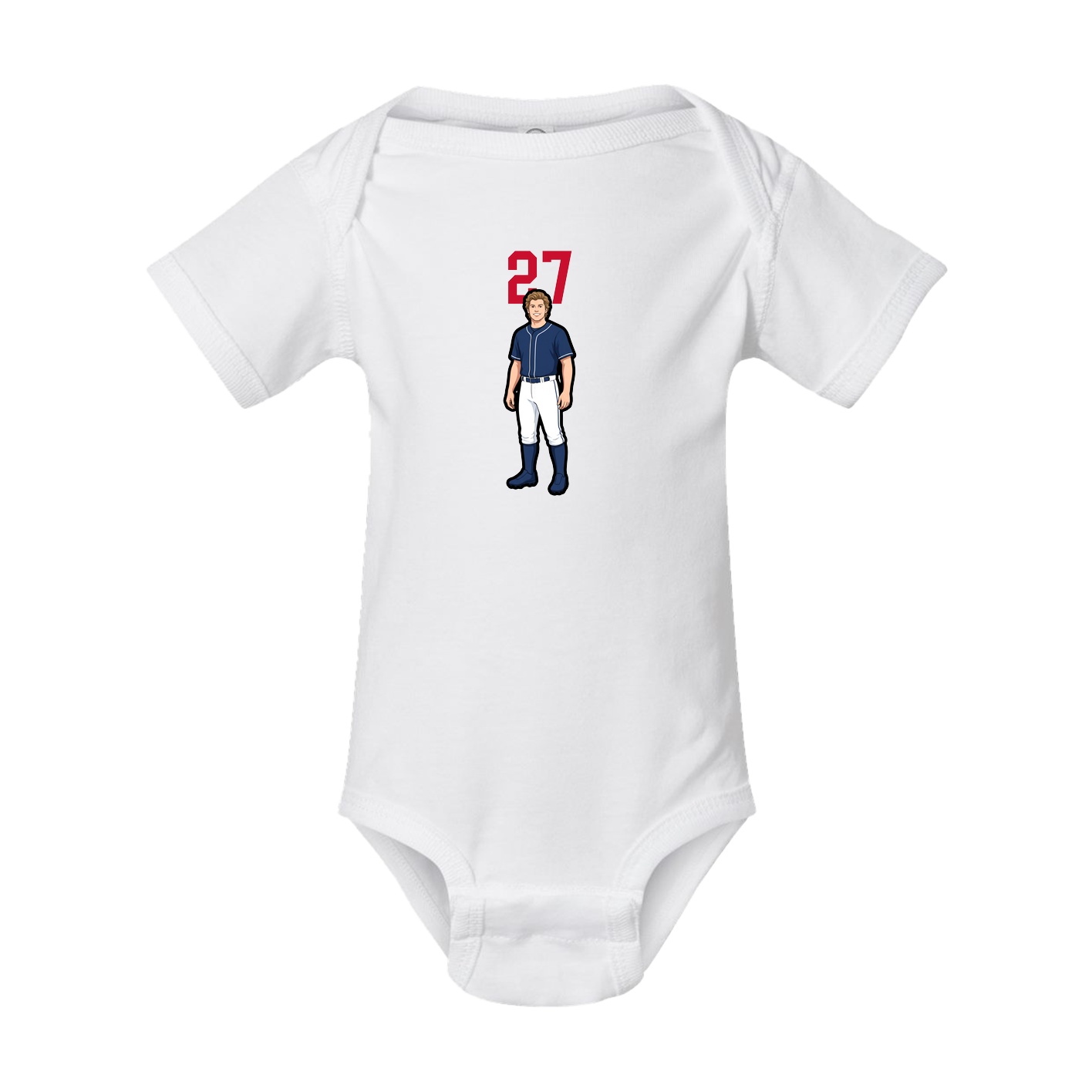 Baby Onesie — Number Top in White