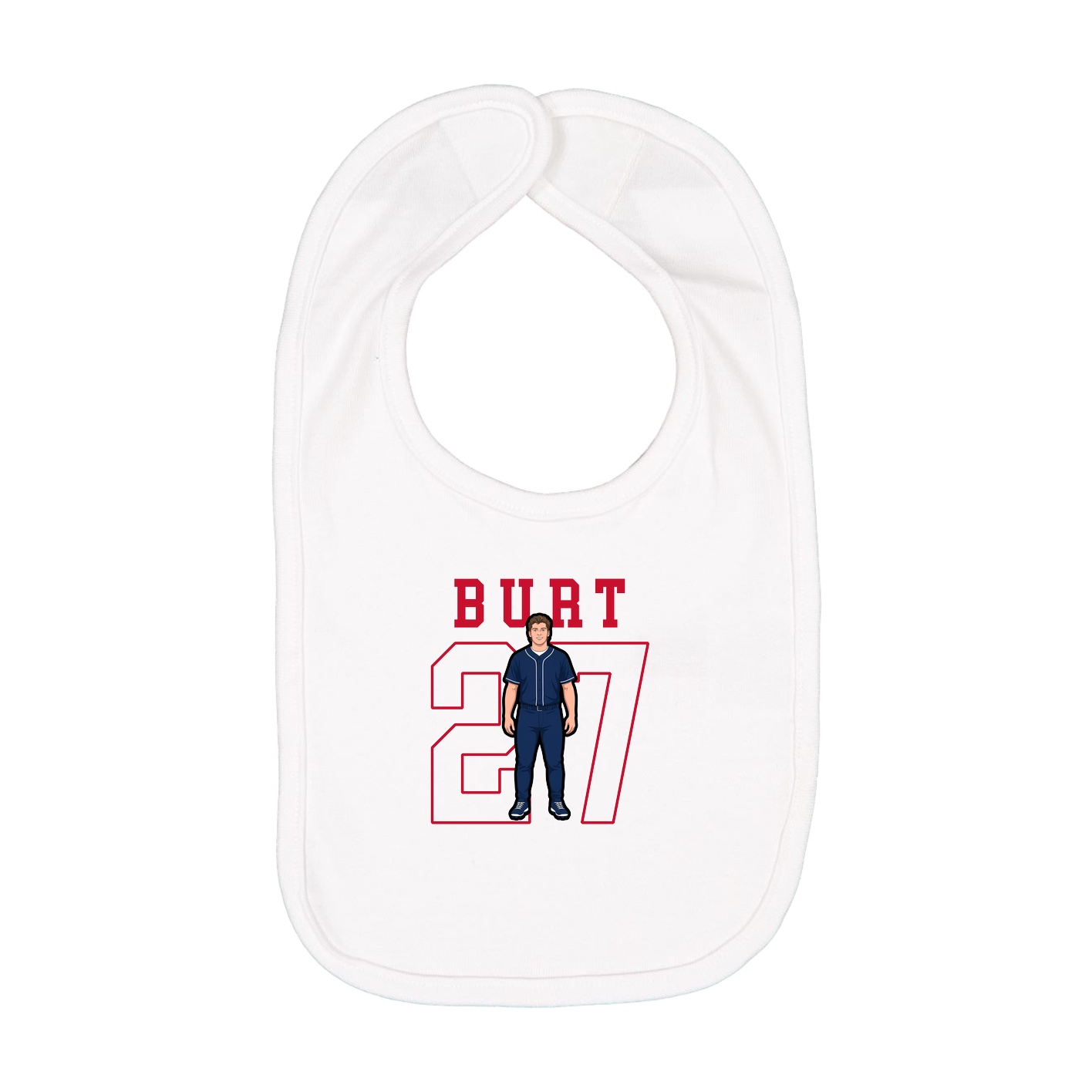 Infant Bib — Shirsey in White