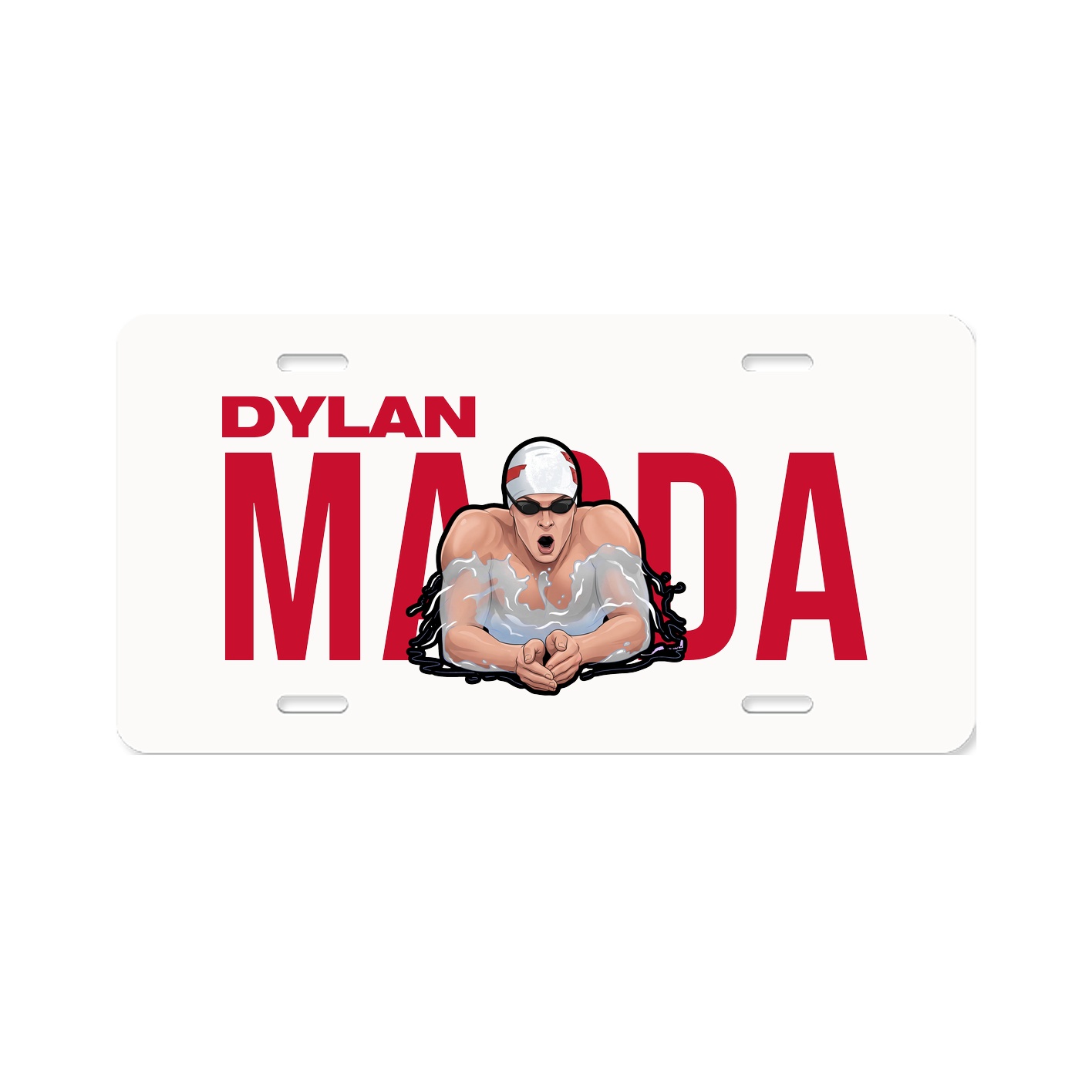 License Plate — Player Name in Classic