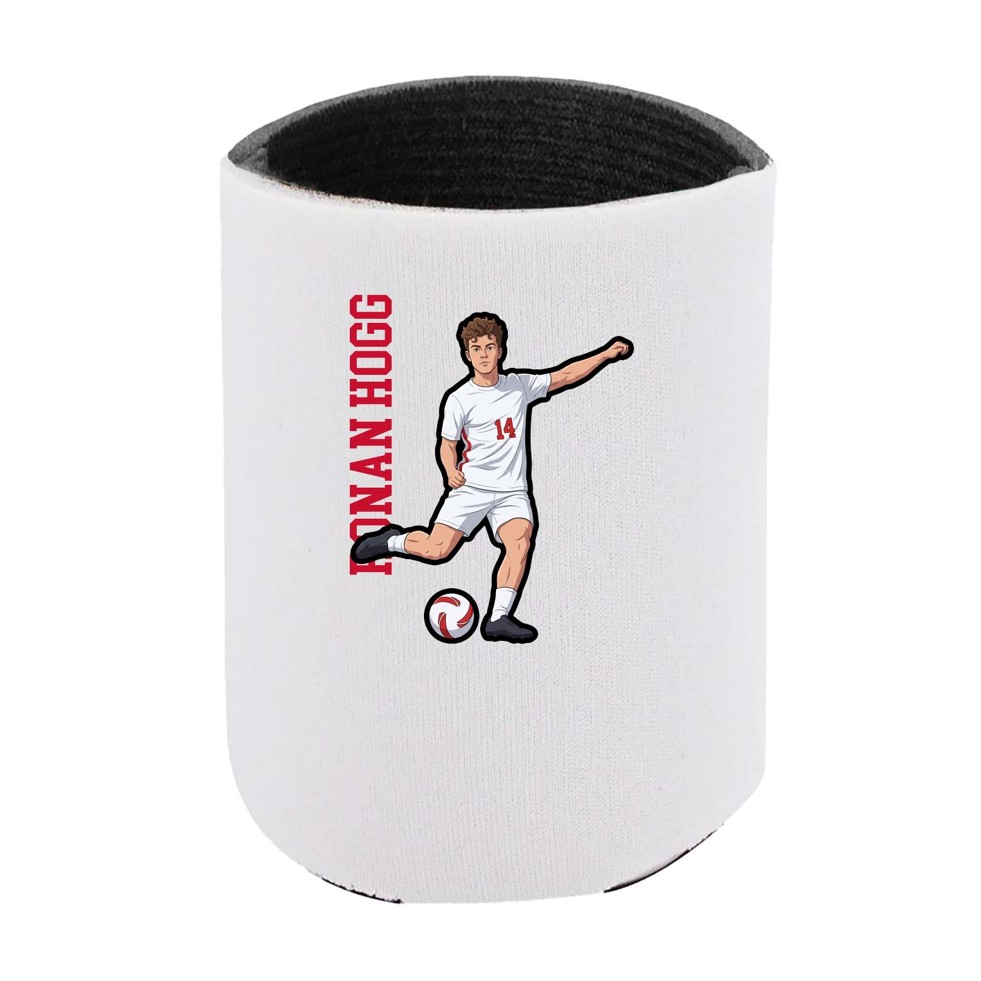 Can Holder — Name Vertical in White