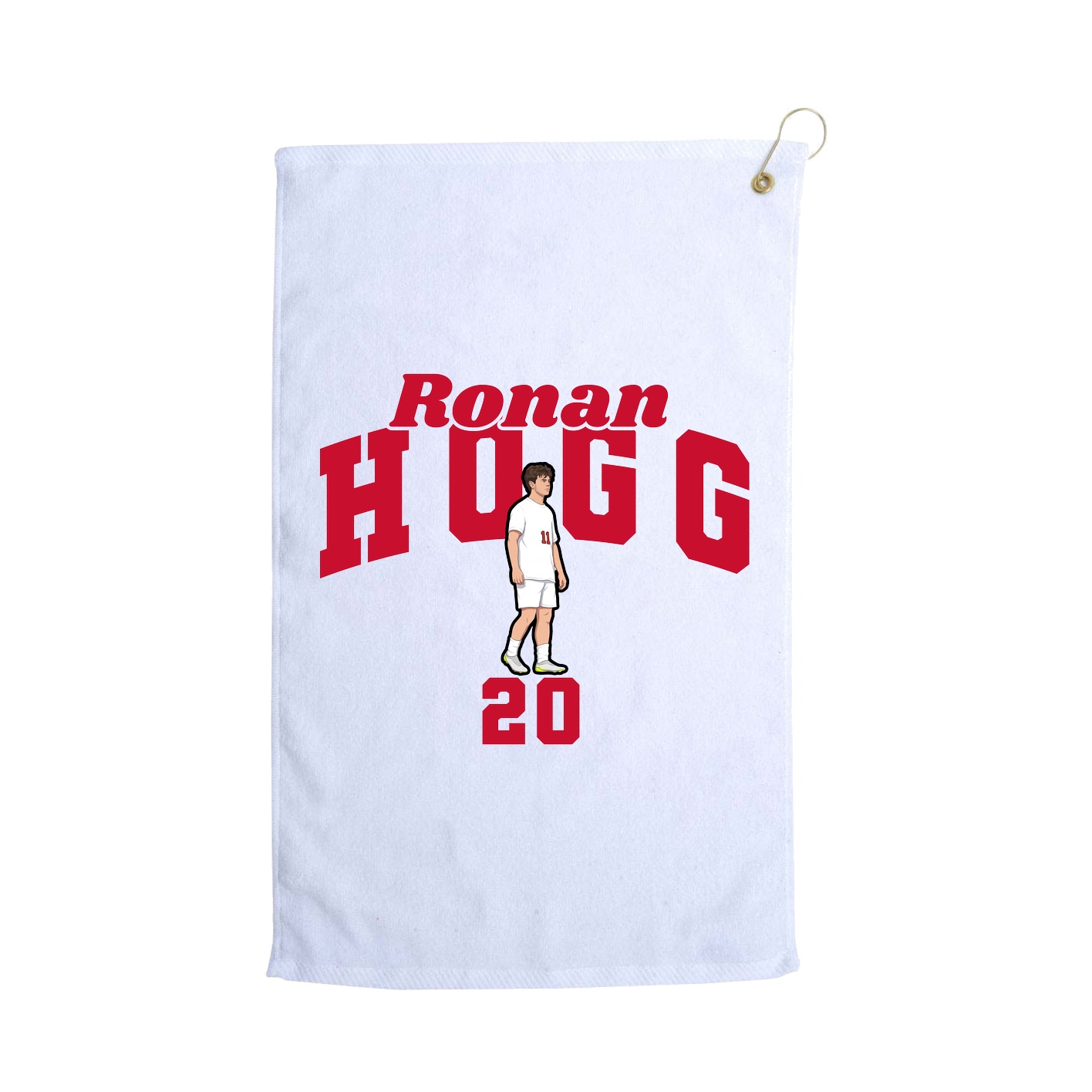 Golf Towel — Signature Arch in White