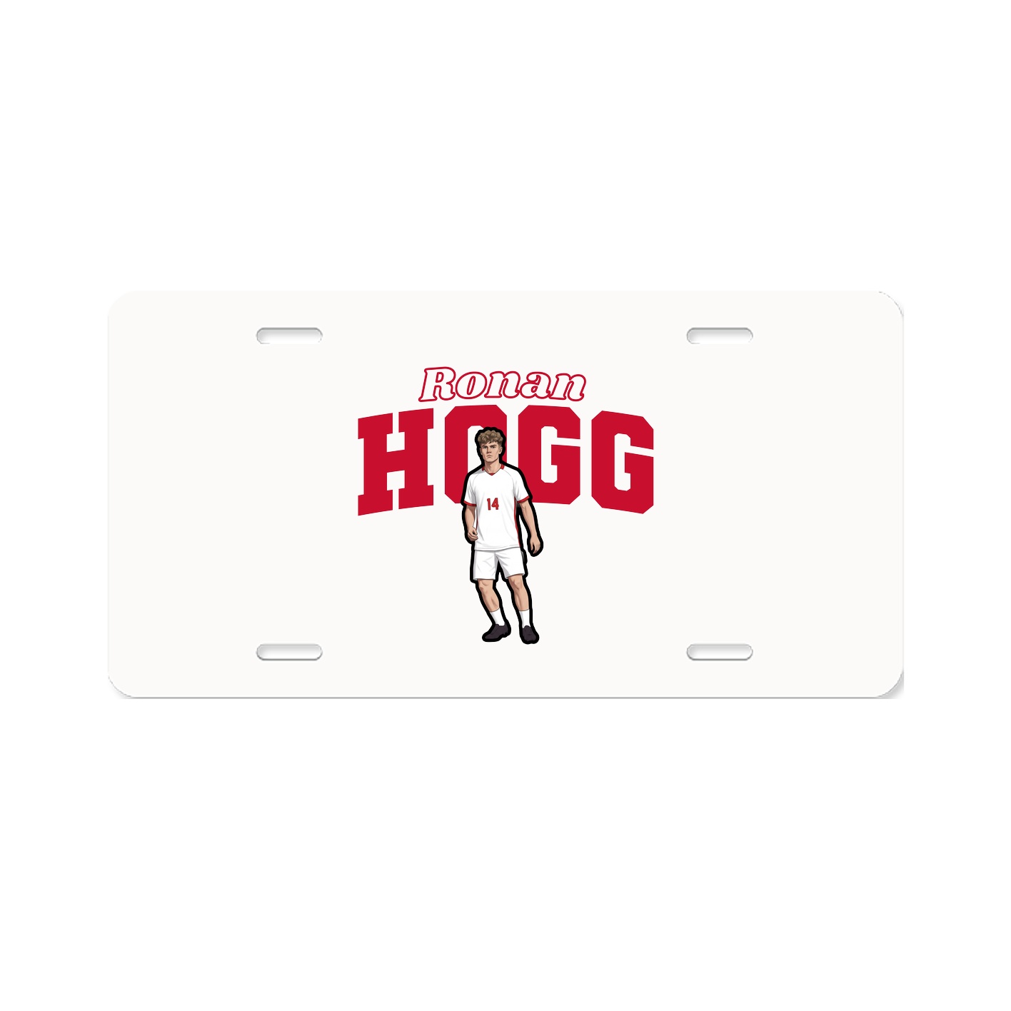 License Plate — Name Arch in Classic