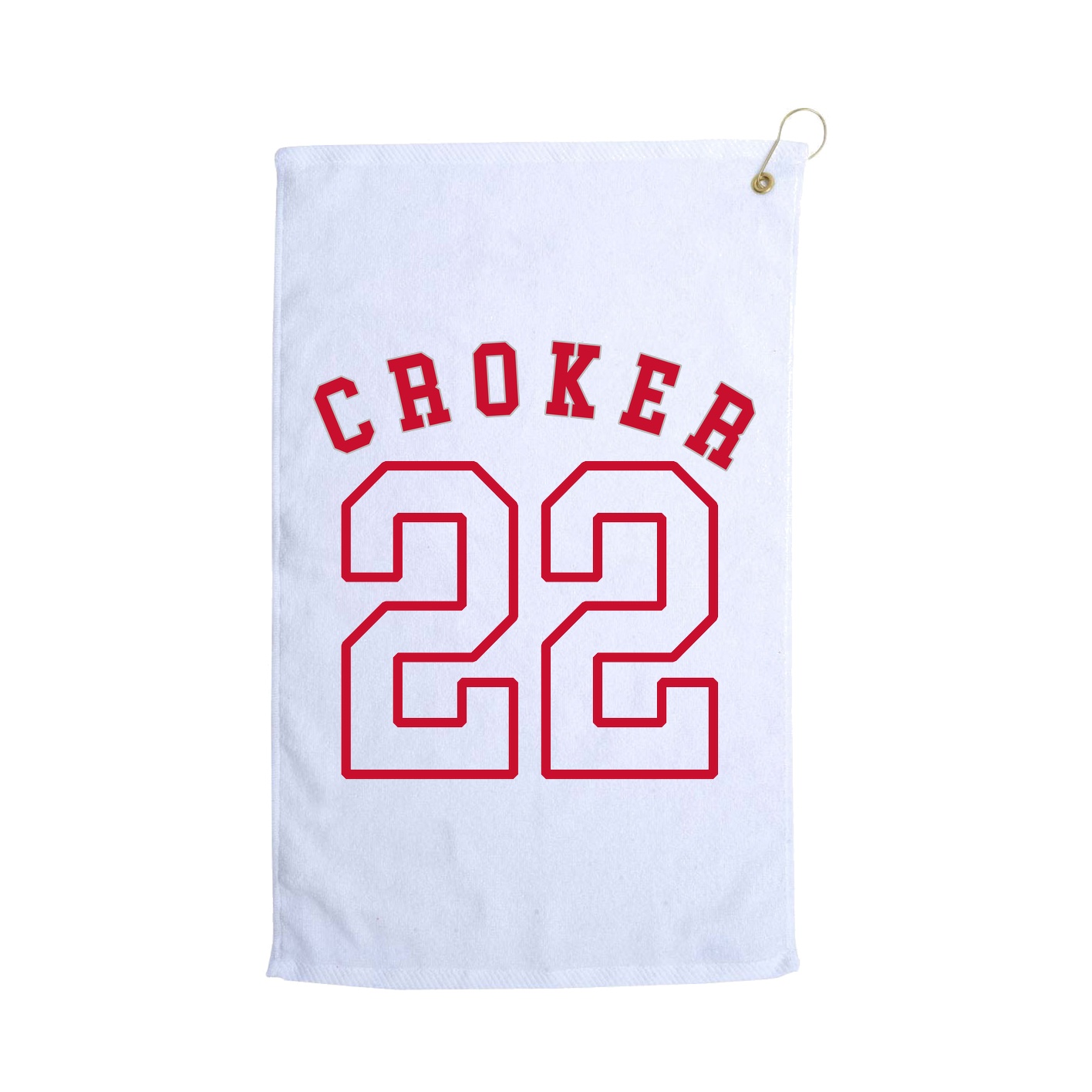 Golf Towel — Shirsey Arch in White