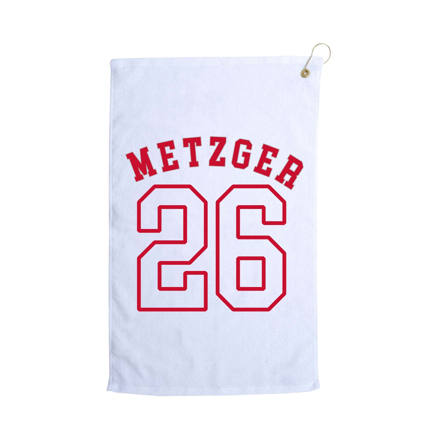 Golf Towel — Shirsey Arch in White