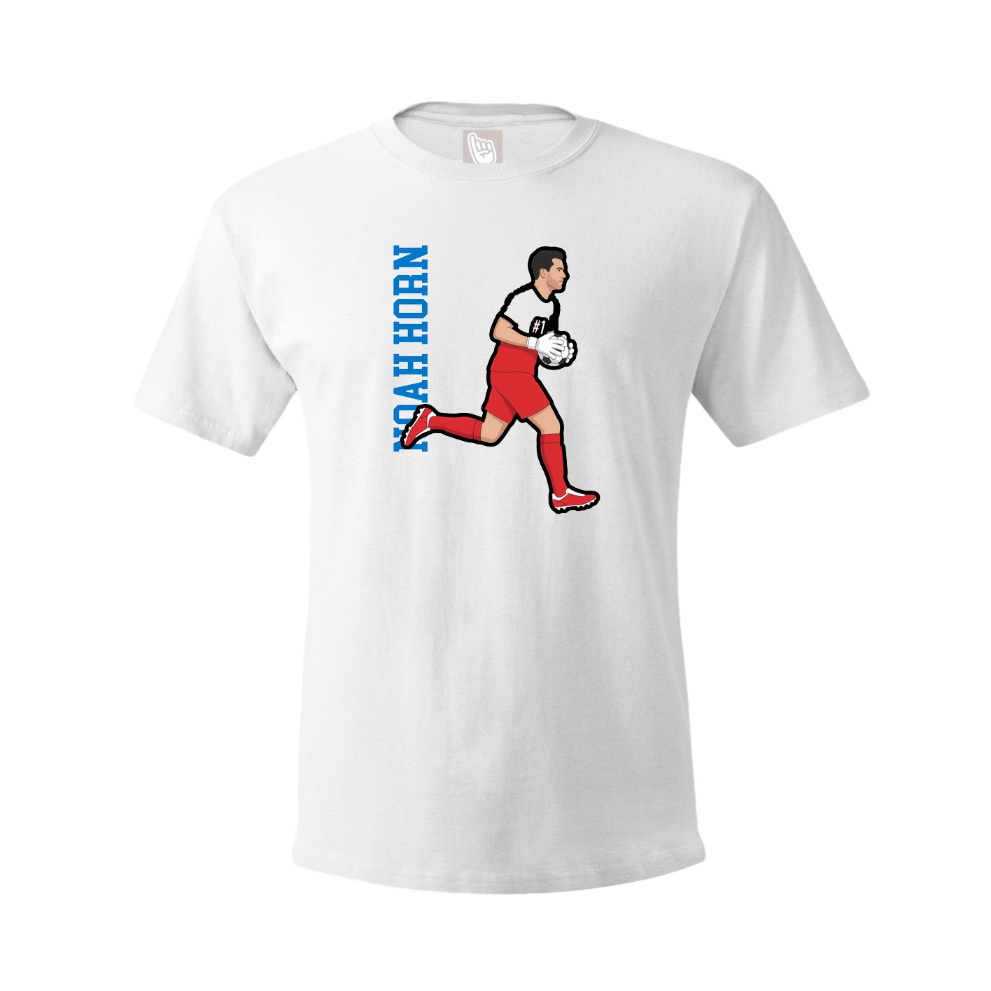 Tee — Name Vertical in White