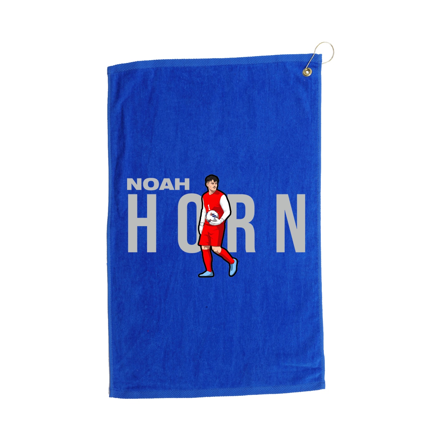 Golf Towel — Player Name in Royal