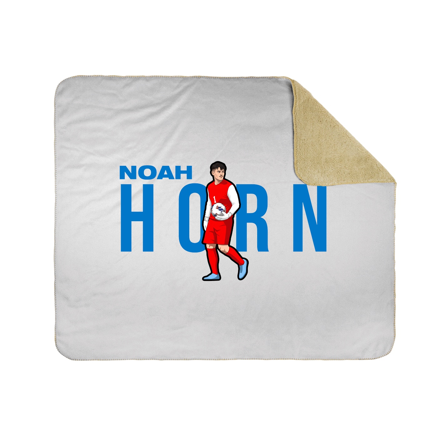 Throw Blanket — Player Name in White
