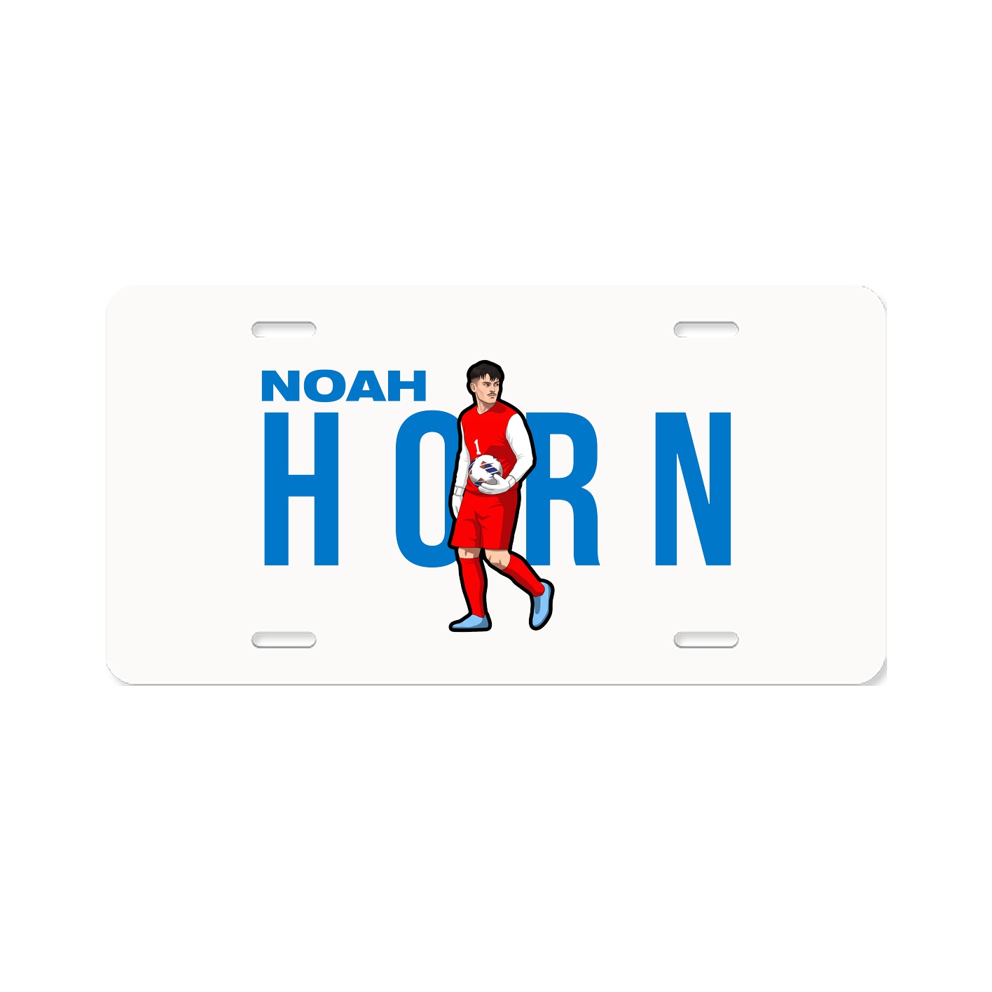 License Plate — Player Name in Classic
