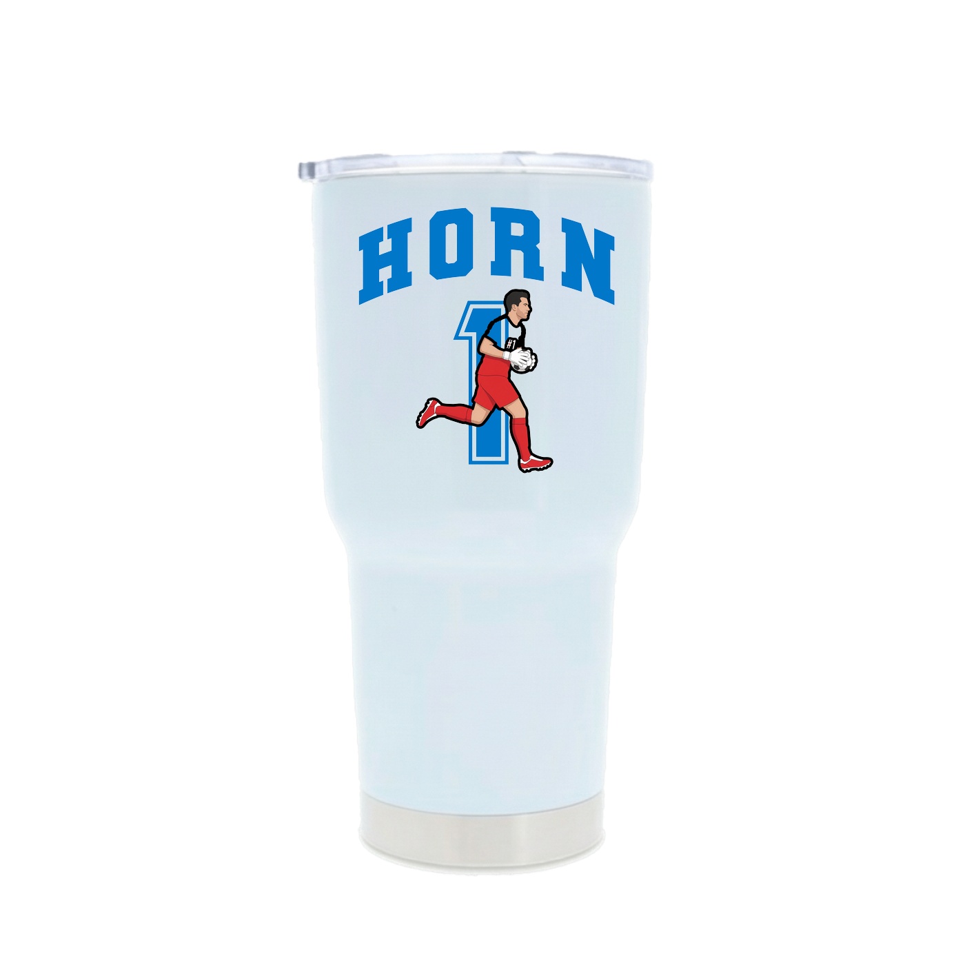 30oz Stainless Steel Tumbler — Number in White