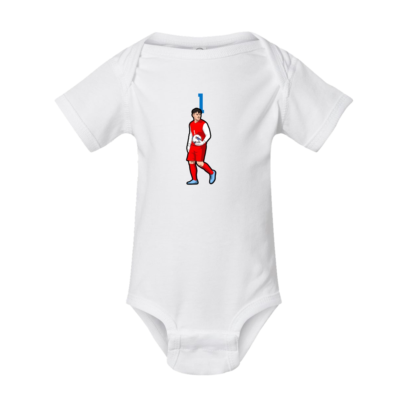 Baby Onesie — Number Top in White