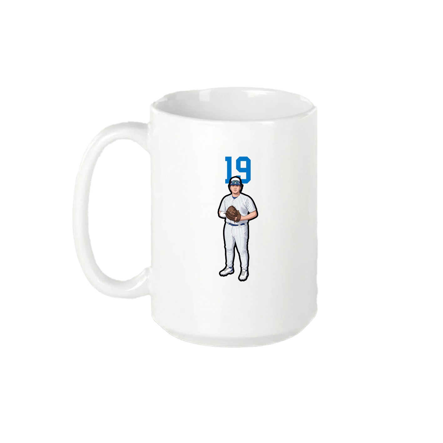 15oz Coffee Mug — Number Top in White