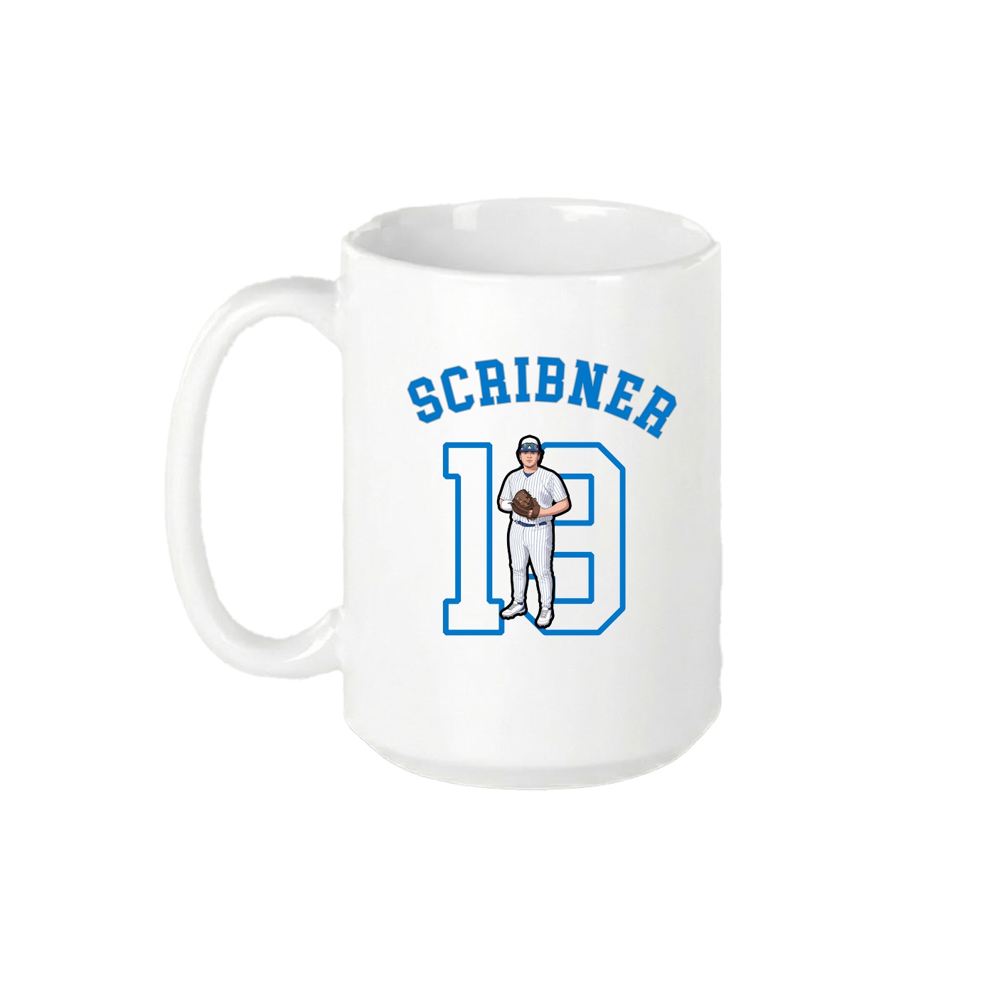 15oz Coffee Mug — Shirsey Arch in White