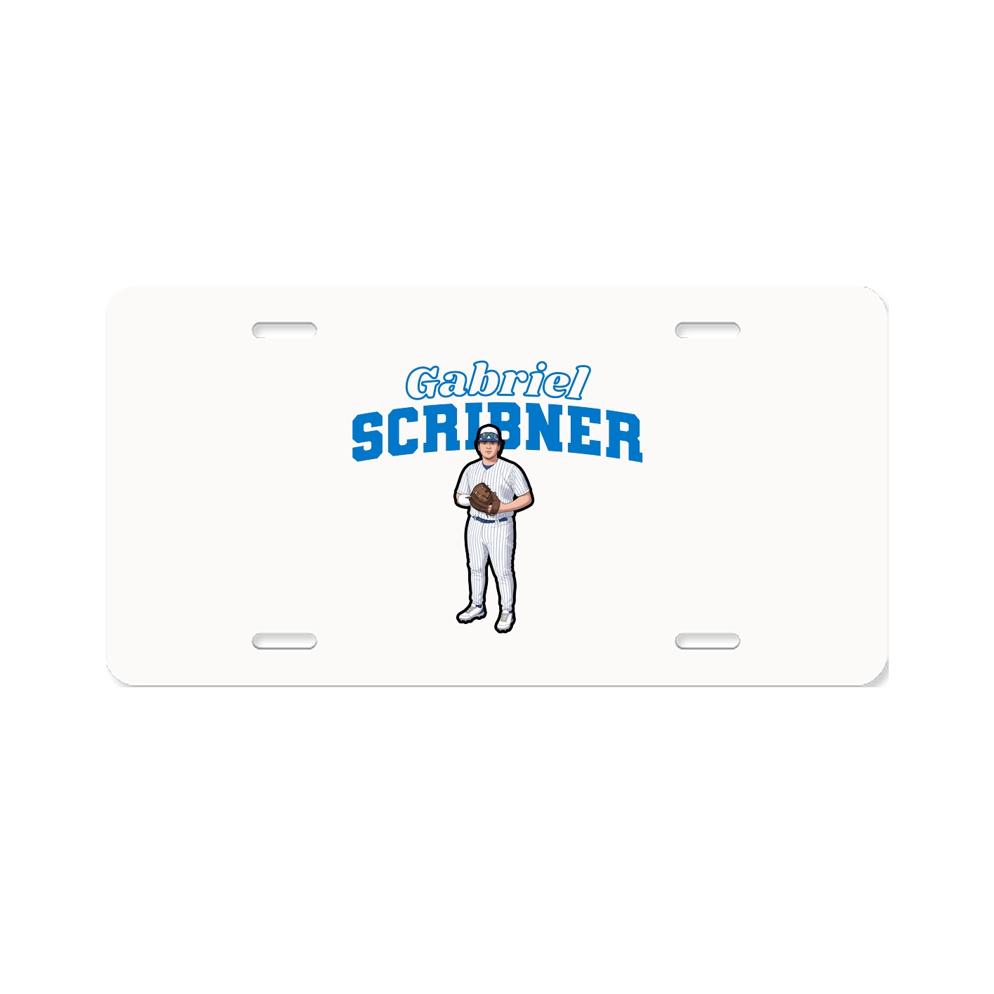 License Plate — Name Arch in Classic