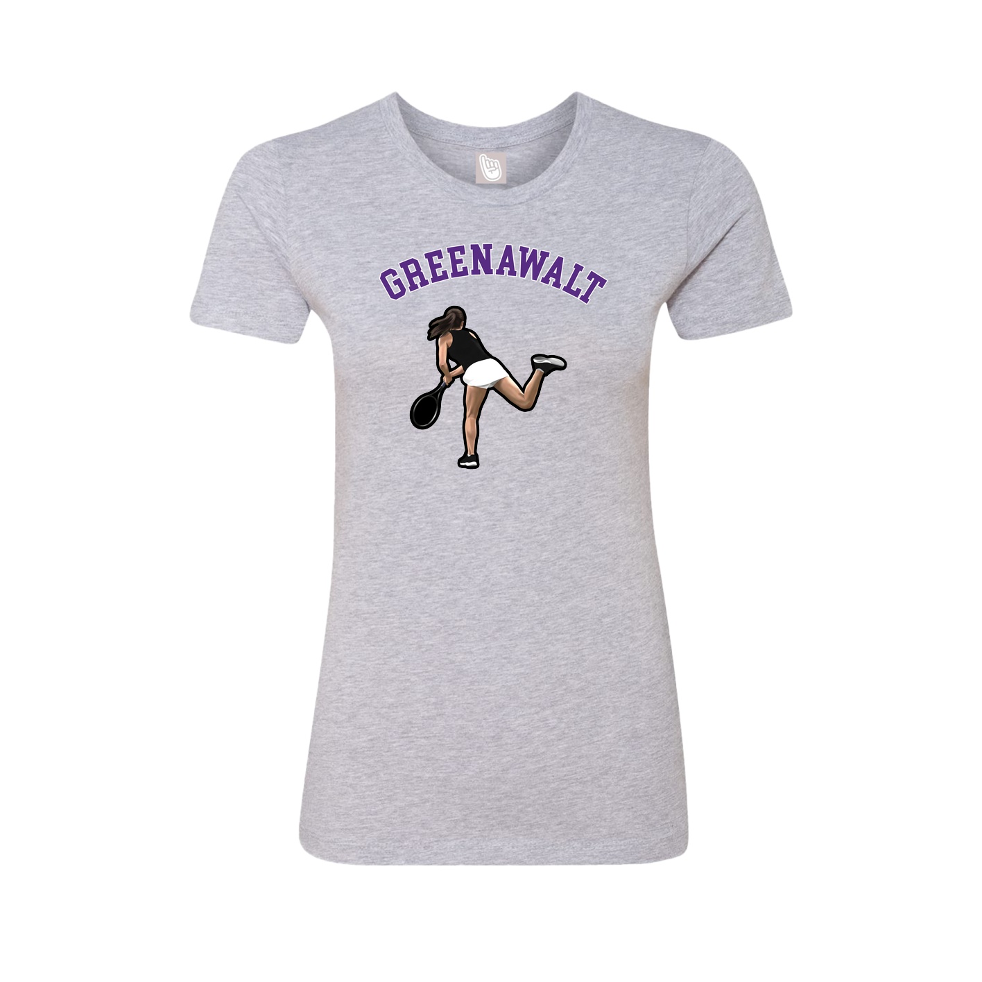 Fitted Women's Tee — Shirsey Arch in Grey