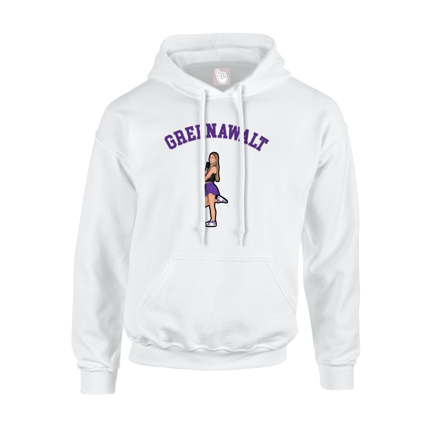 Hoodie — Shirsey Arch in White