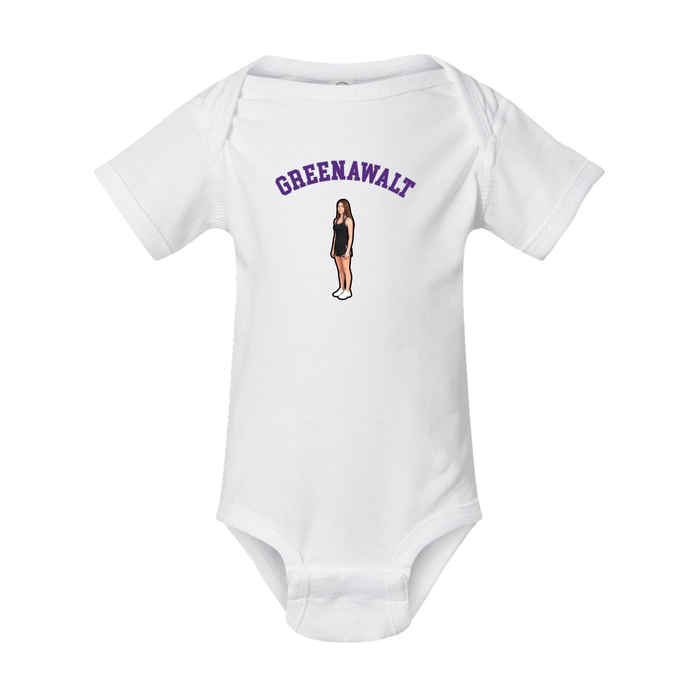 Baby Onesie — Shirsey Arch in White