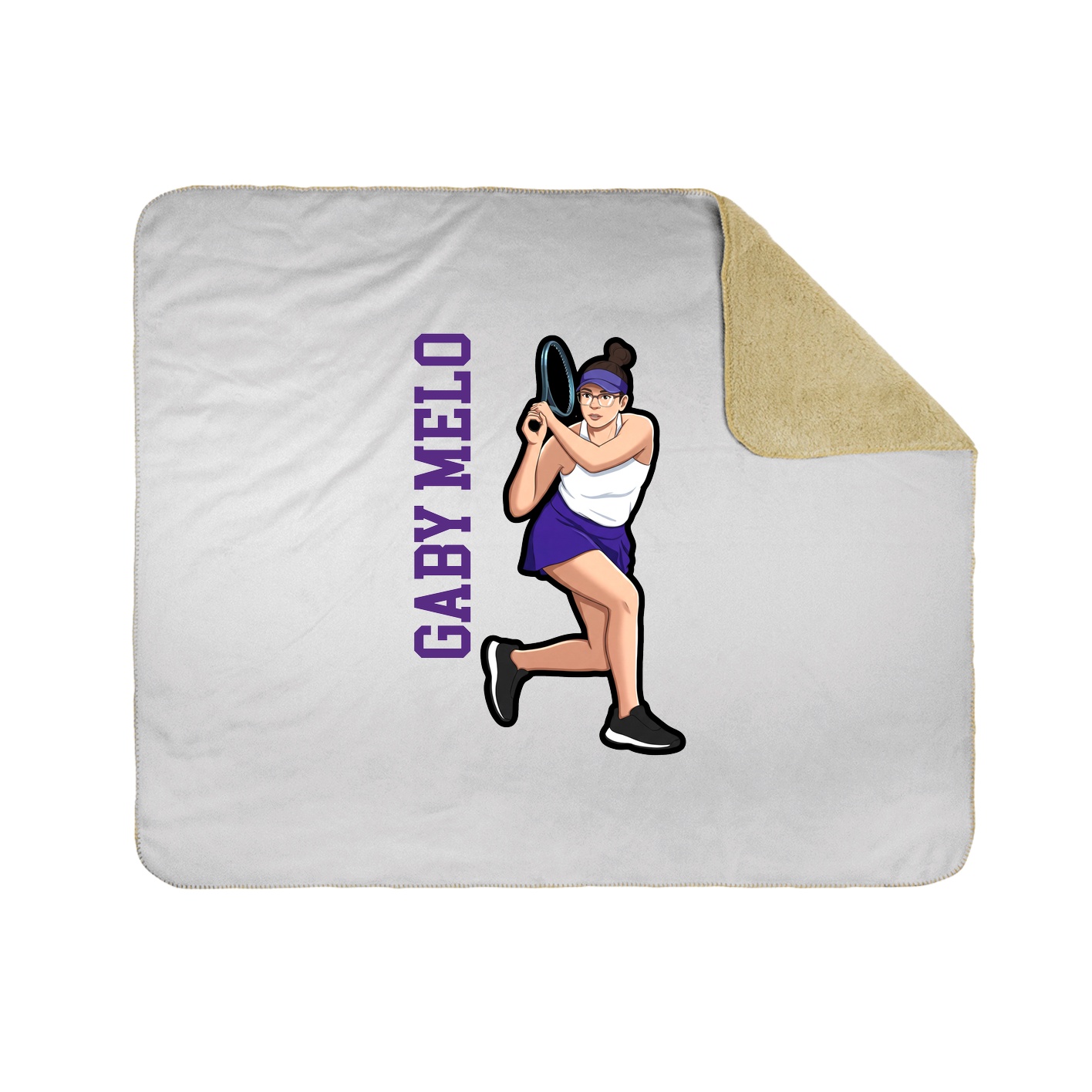 50x60 Sherpa Lined Throw Blanket