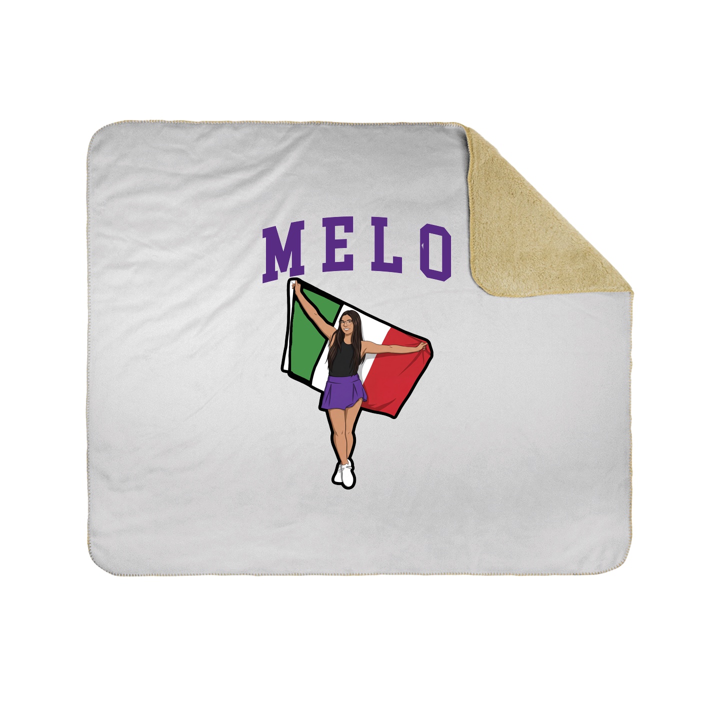 Throw Blanket — Shirsey in White