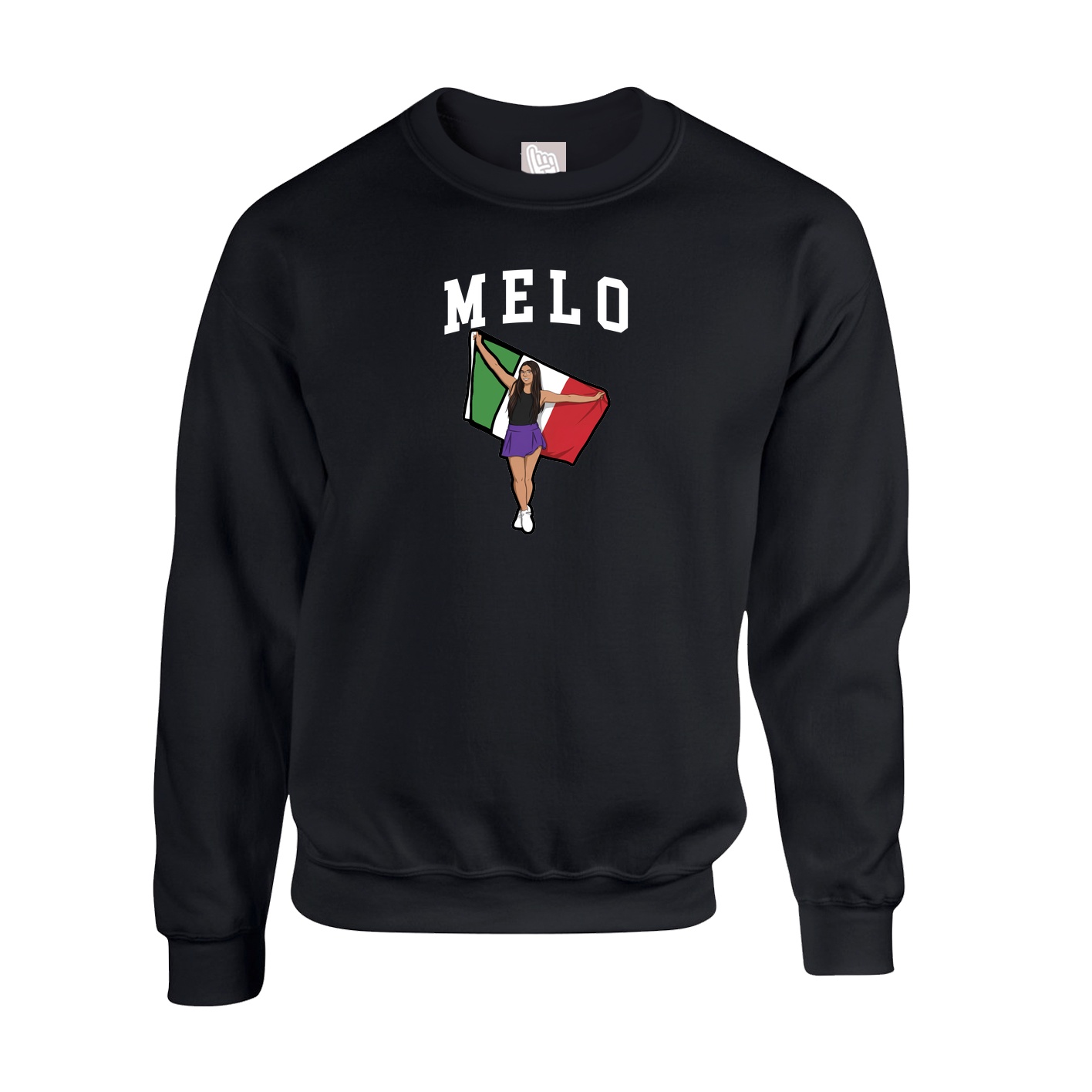 Fleece Crew — Shirsey in Black