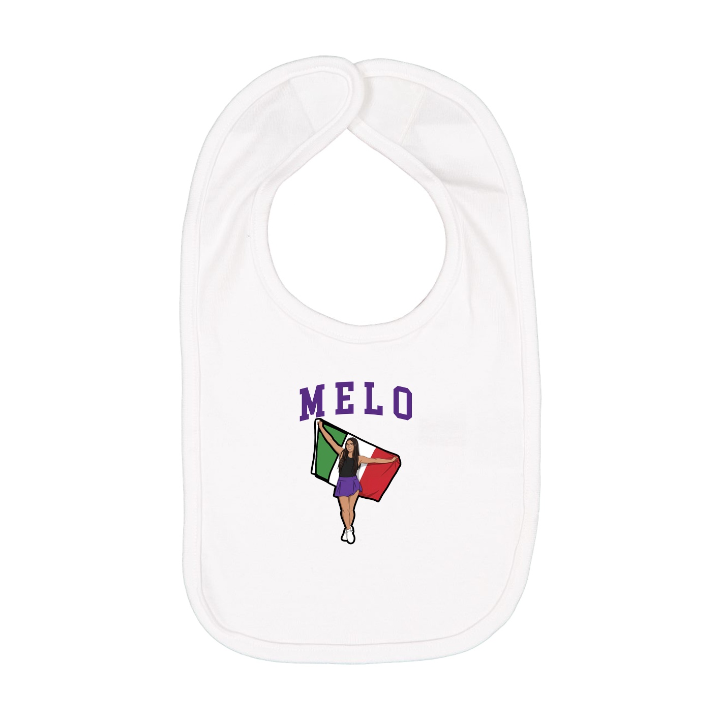 Infant Bib — Shirsey in White