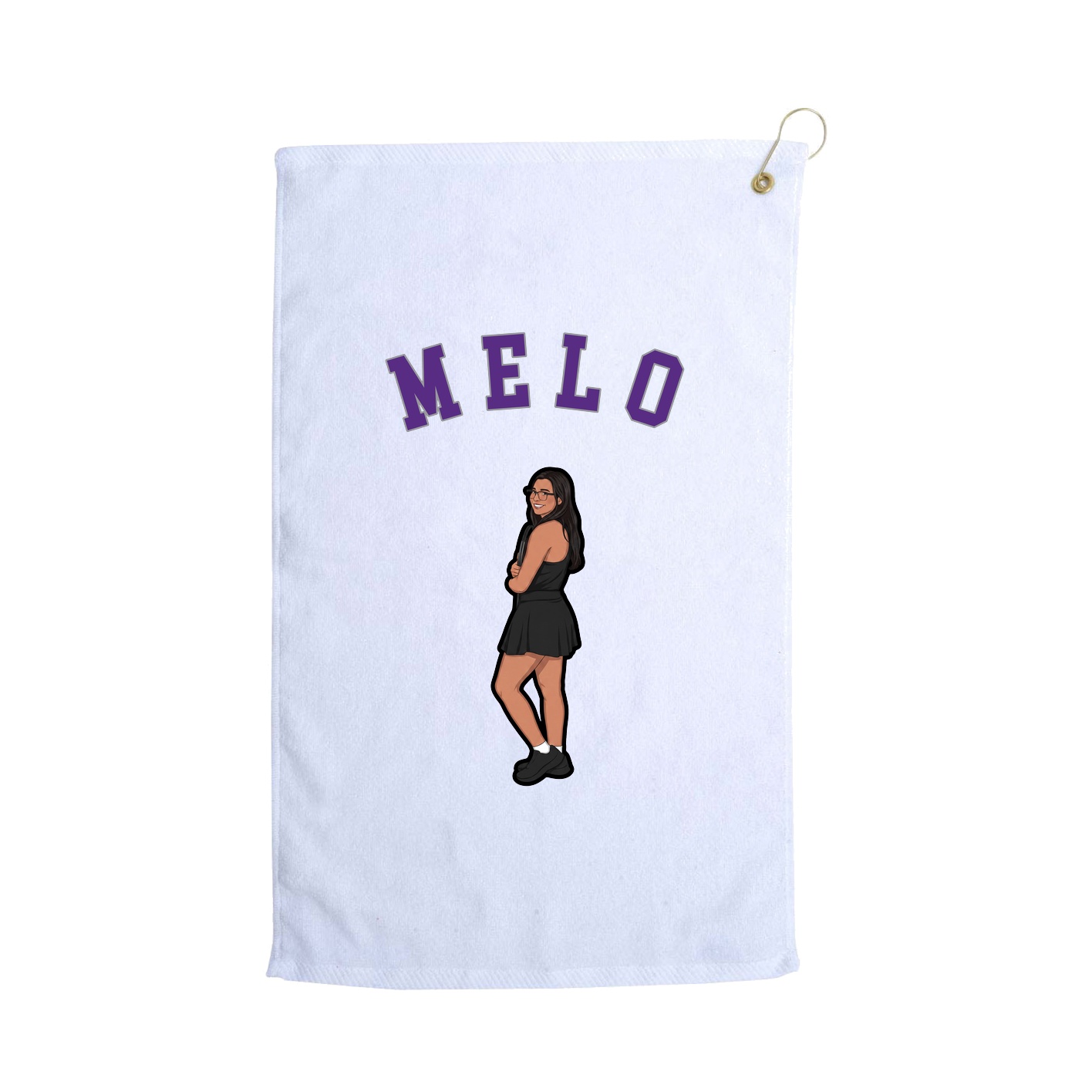 Golf Towel — Shirsey Arch in White
