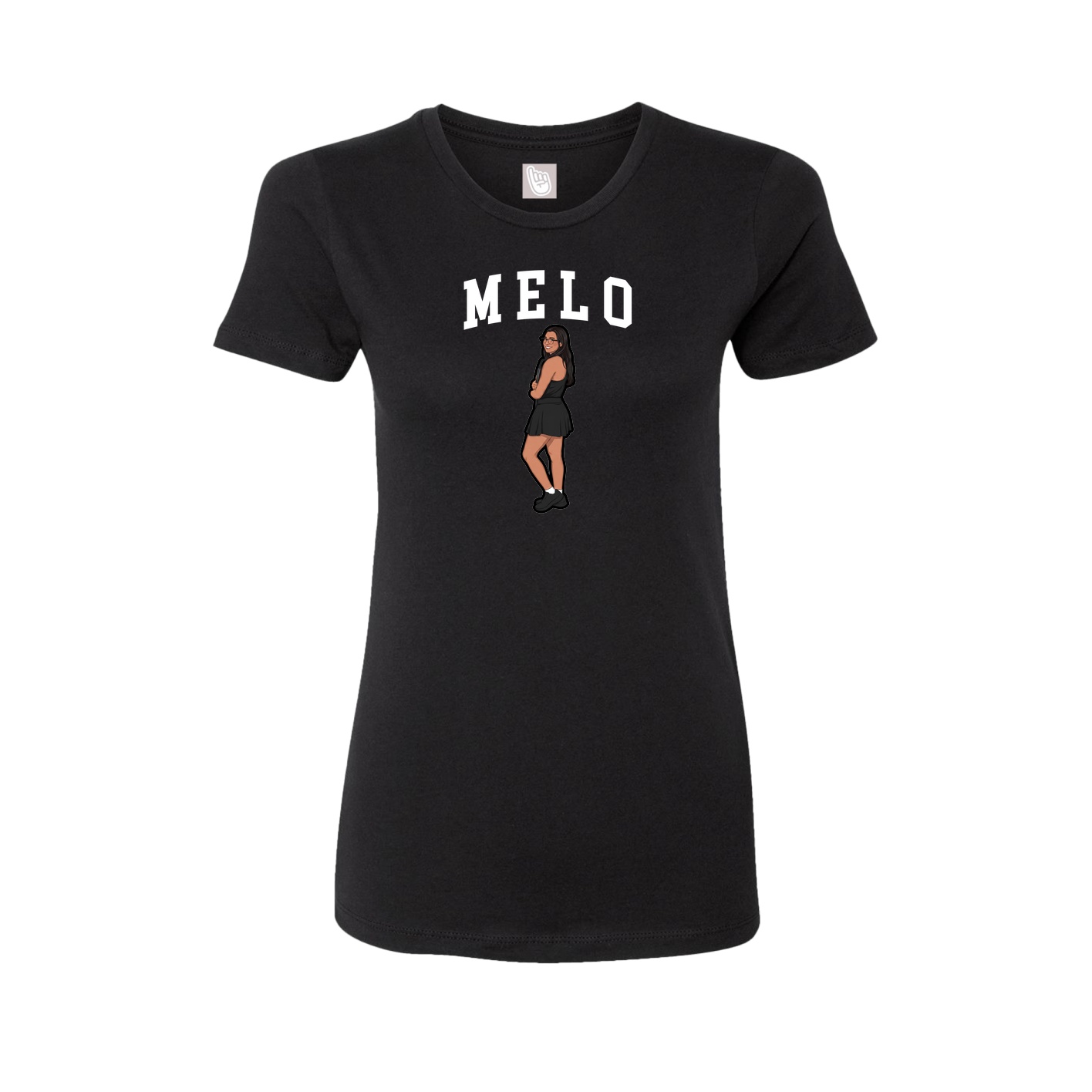 Fitted Women's Tee — Shirsey in Black