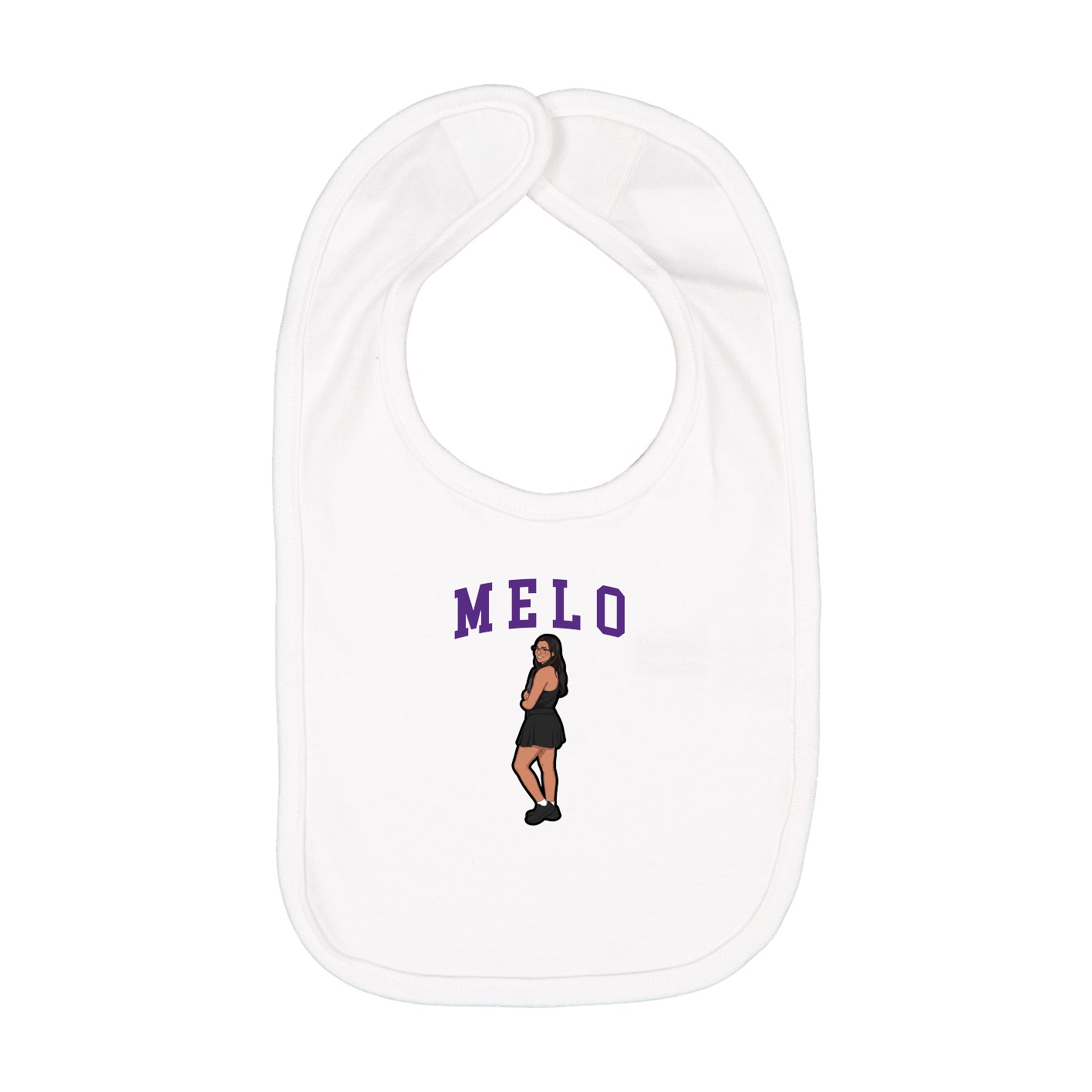Infant Bib — Shirsey in White