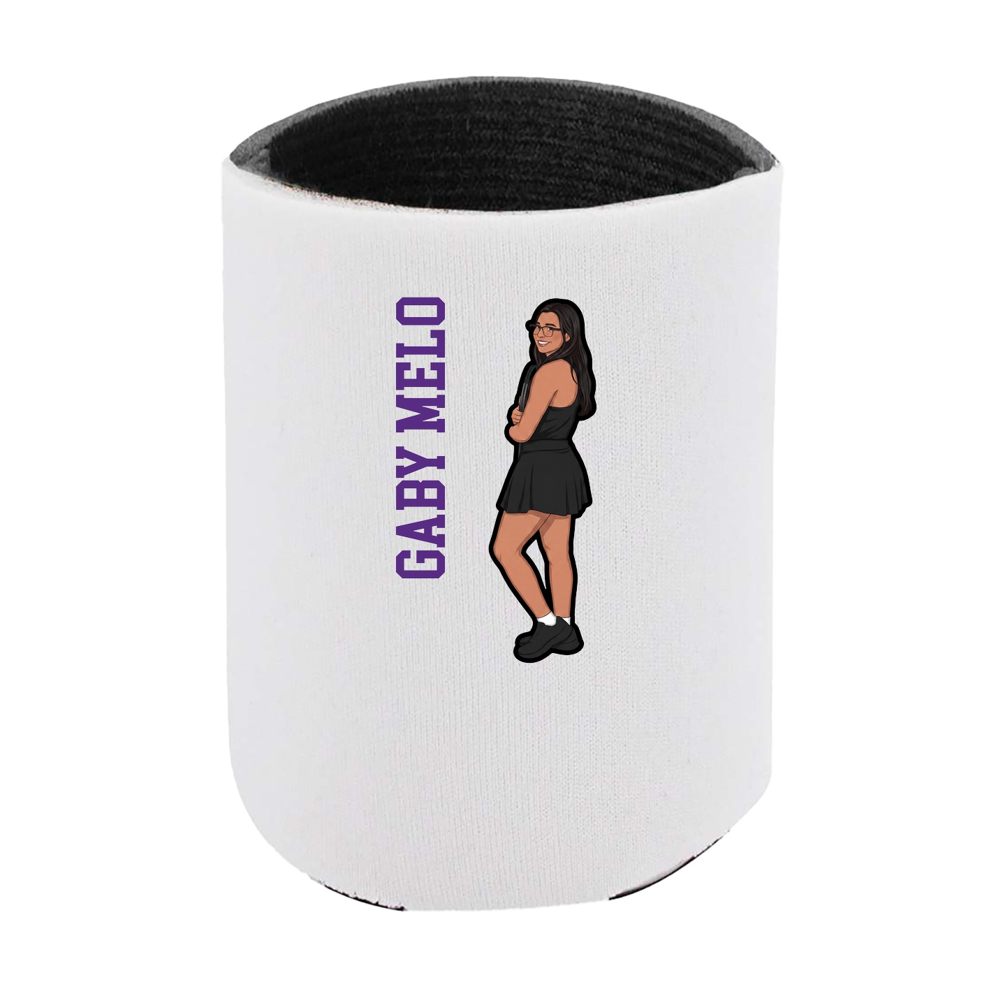 Can Holder — Name Vertical in White