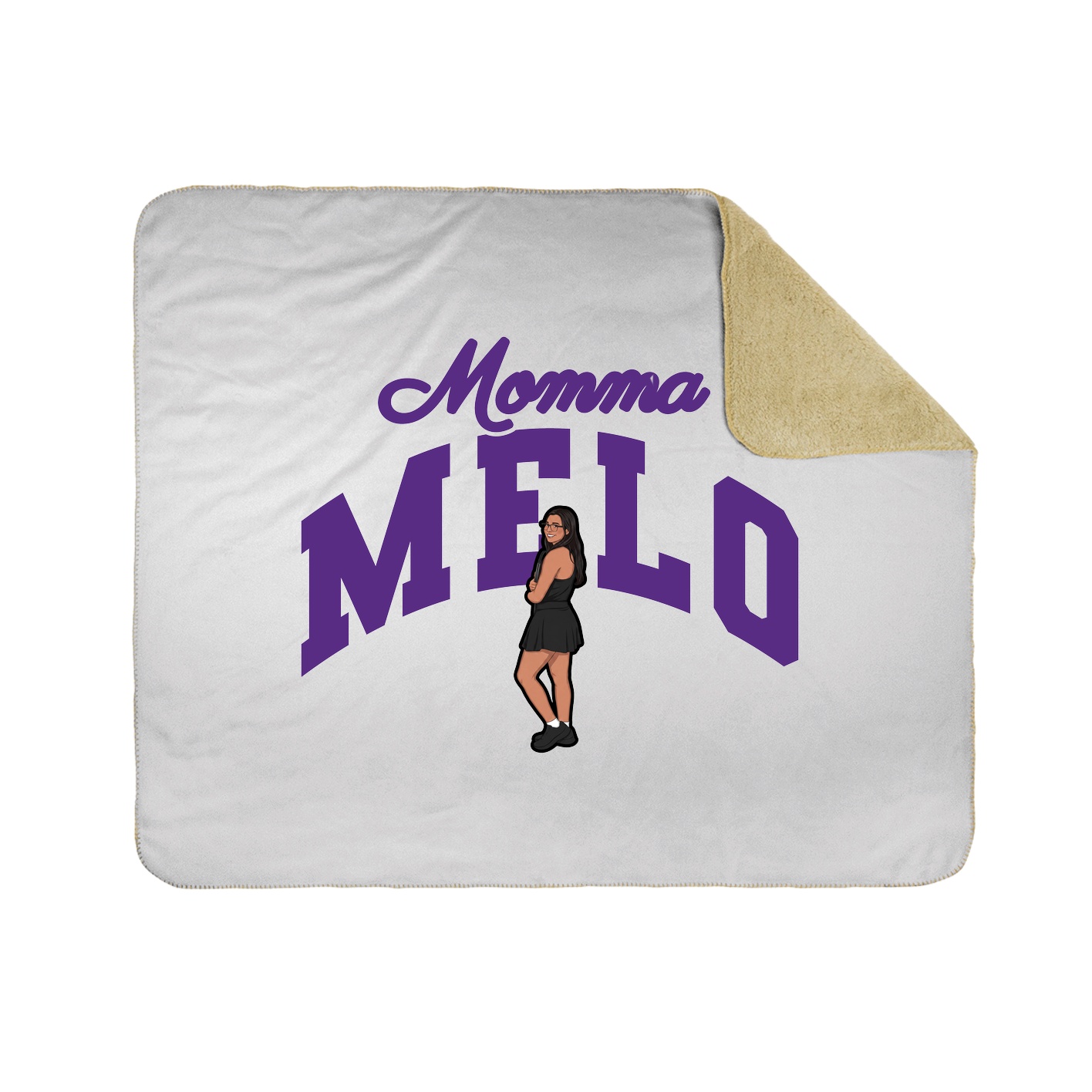 Throw Blanket — Mothers Day Arch in White