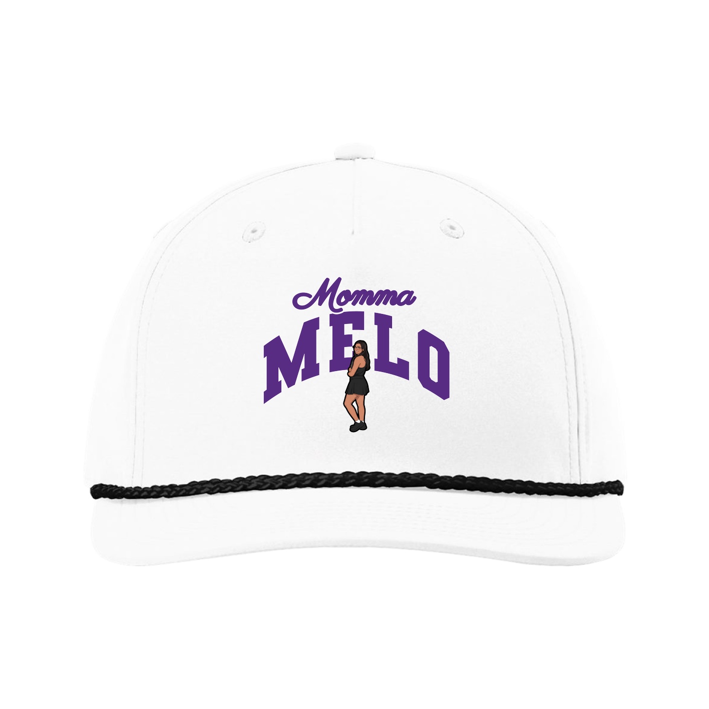 Five-Panel Classic Rope Cap — Mothers Day Arch in White