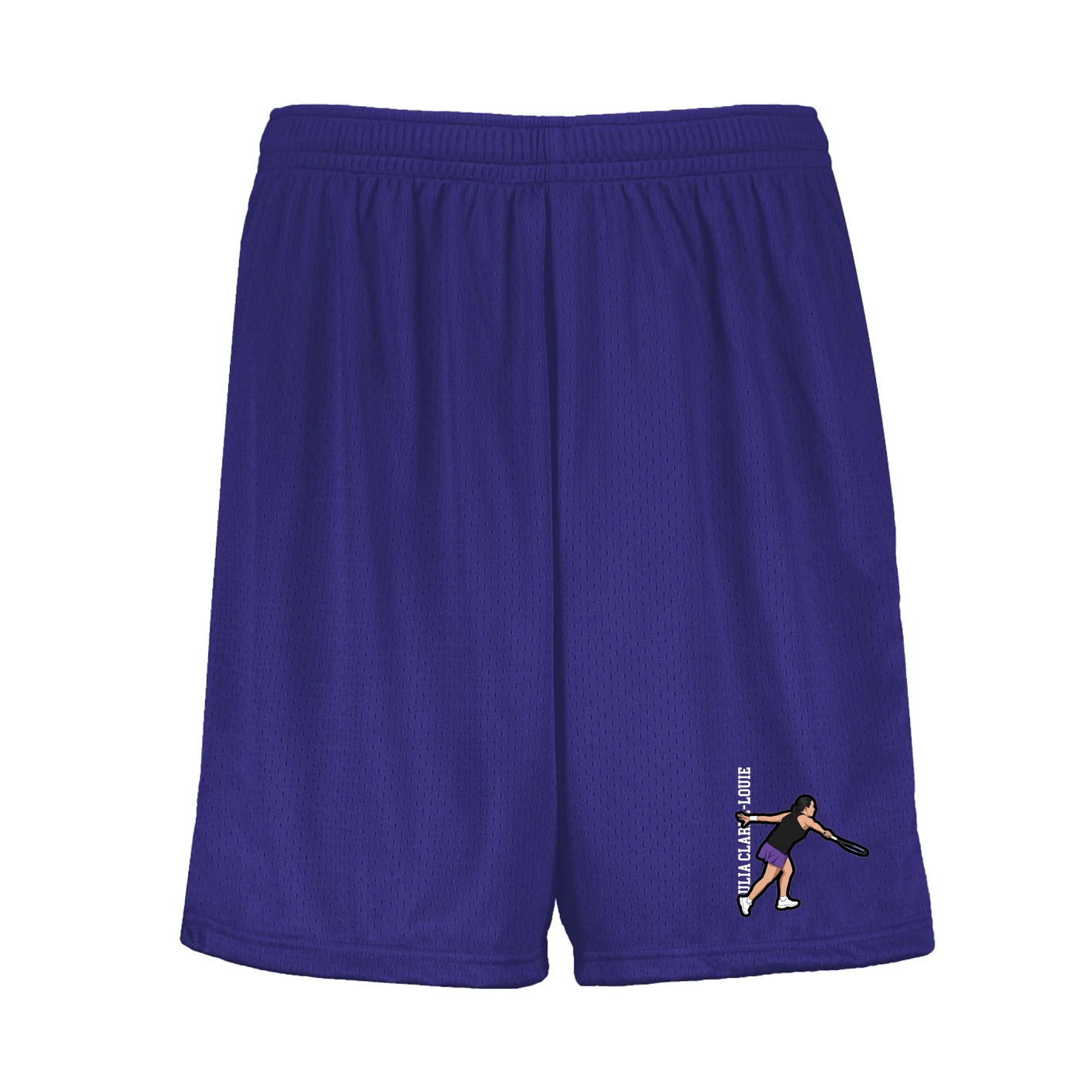 Shorts — Name Vertical in Purple