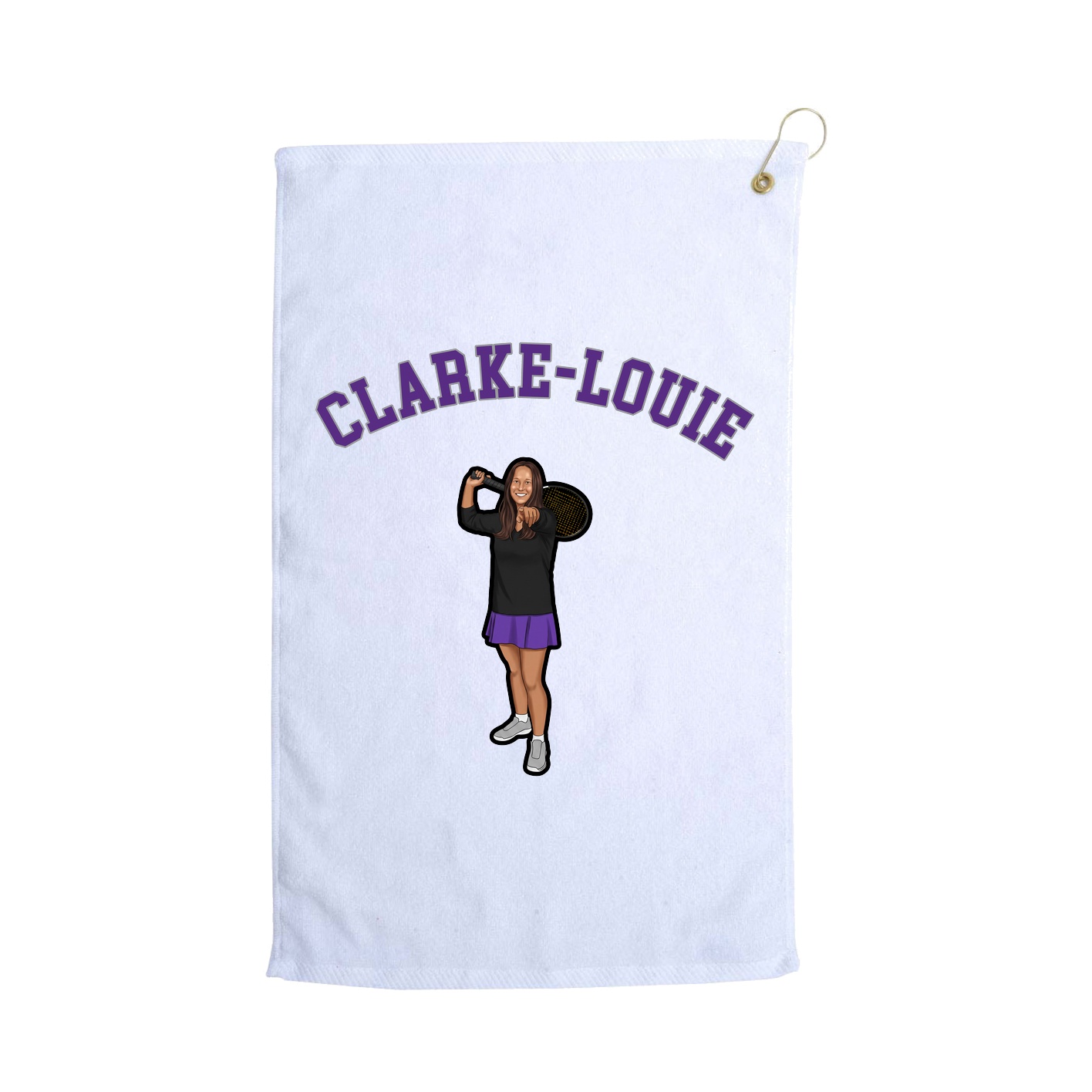 Golf Towel — Shirsey Arch in White