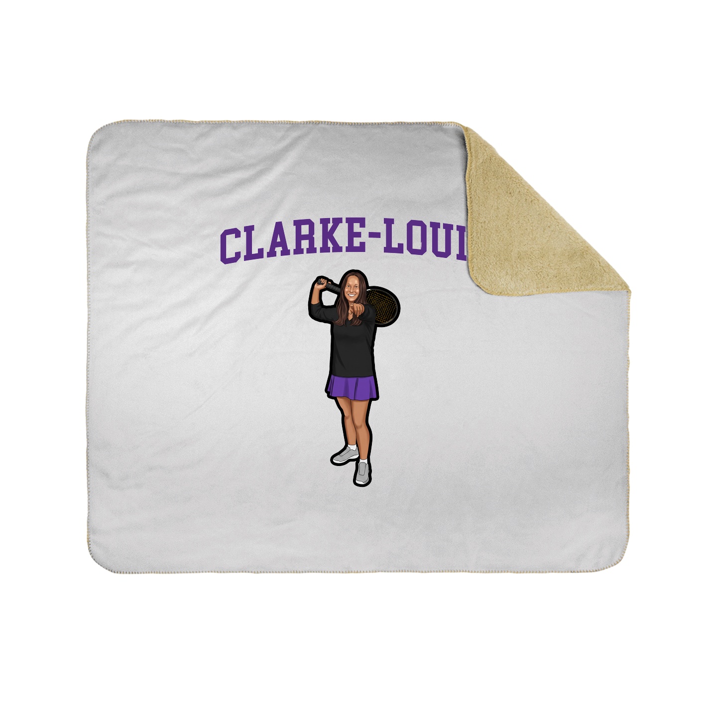 Throw Blanket — Shirsey in White