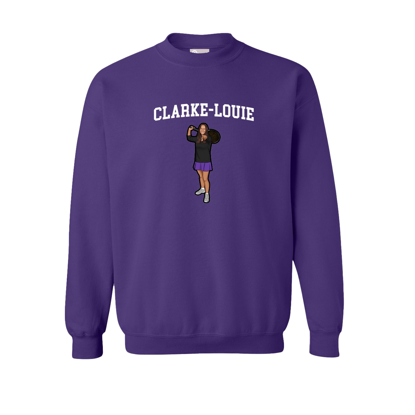 Fleece Crew — Shirsey in Purple