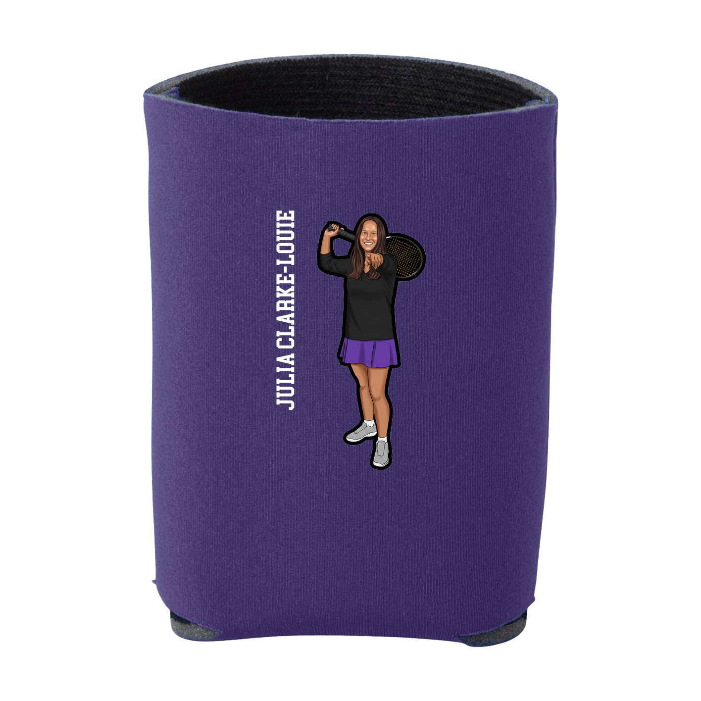 Can Holder — Name Vertical in Purple
