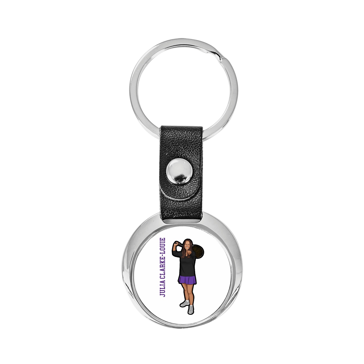 Key Chain — Name Vertical in Classic