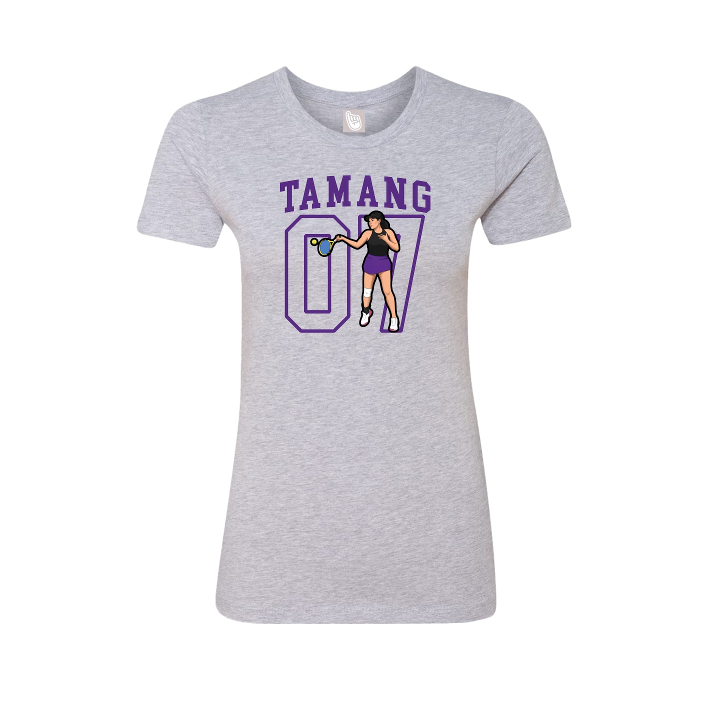 Fitted Women's Tee — Shirsey in Grey