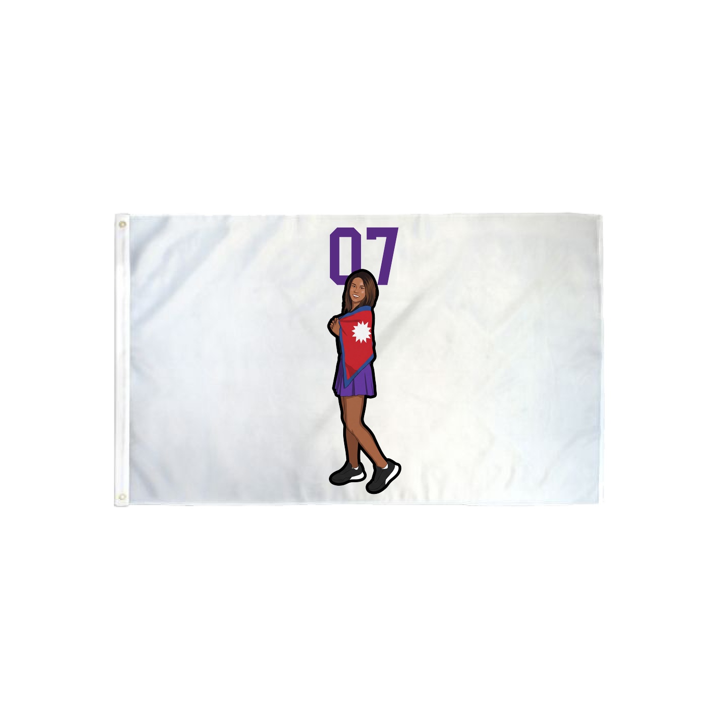 3x5 Flag — Number Top in Classic