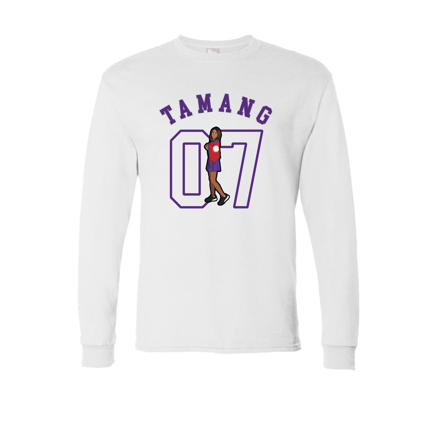 Long Sleeve Tee — Shirsey Arch in White