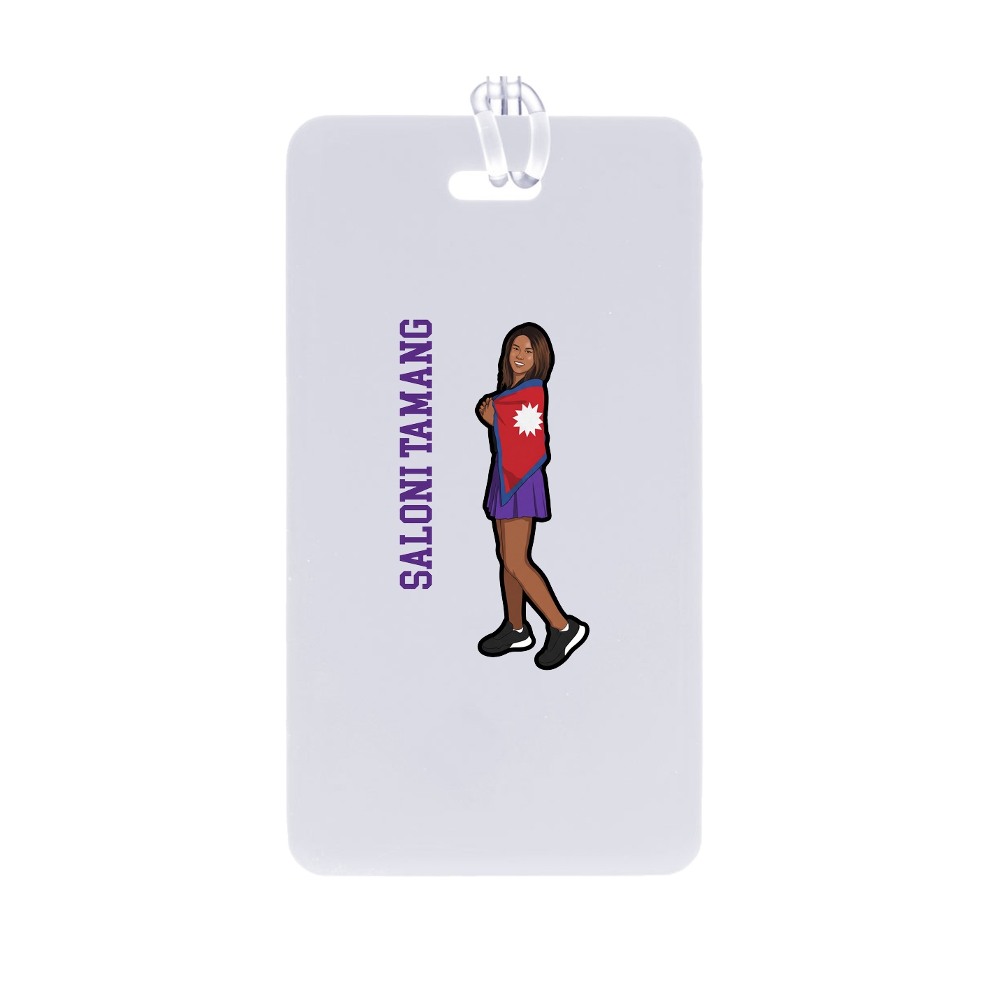 Bag Tag — Name Vertical in Classic