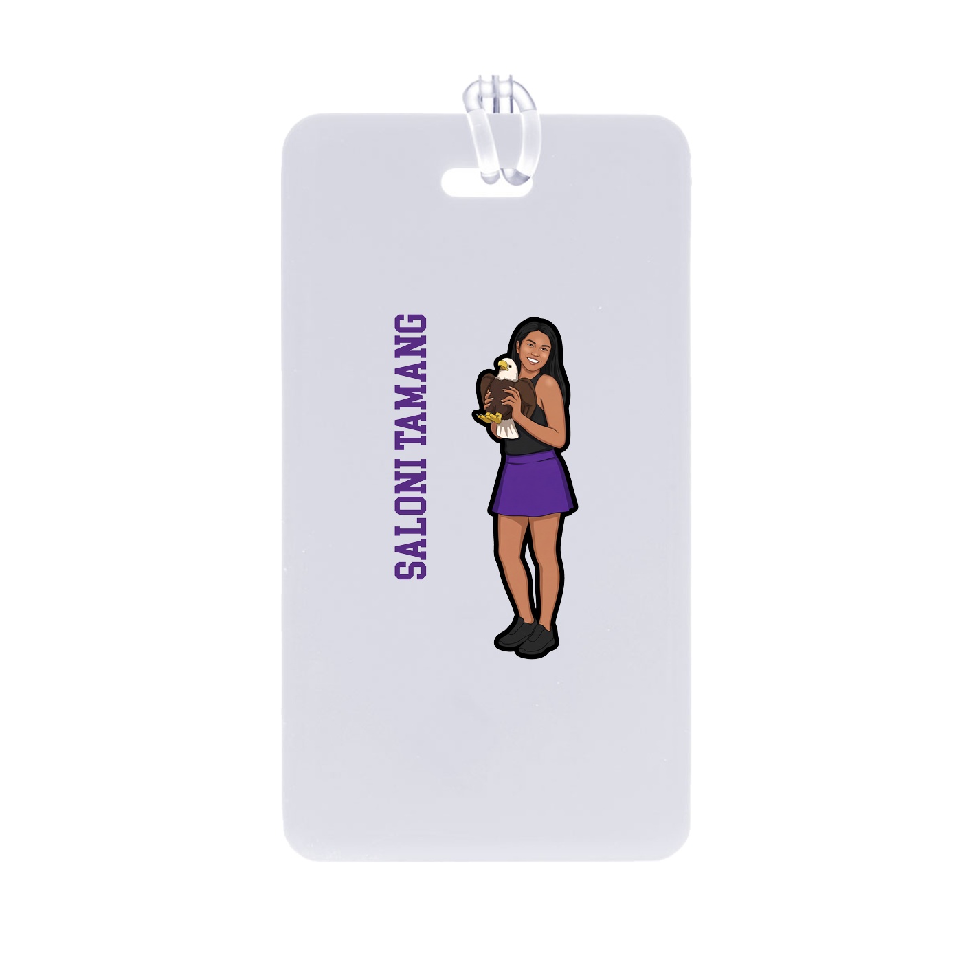 Bag Tag — Name Vertical in Classic