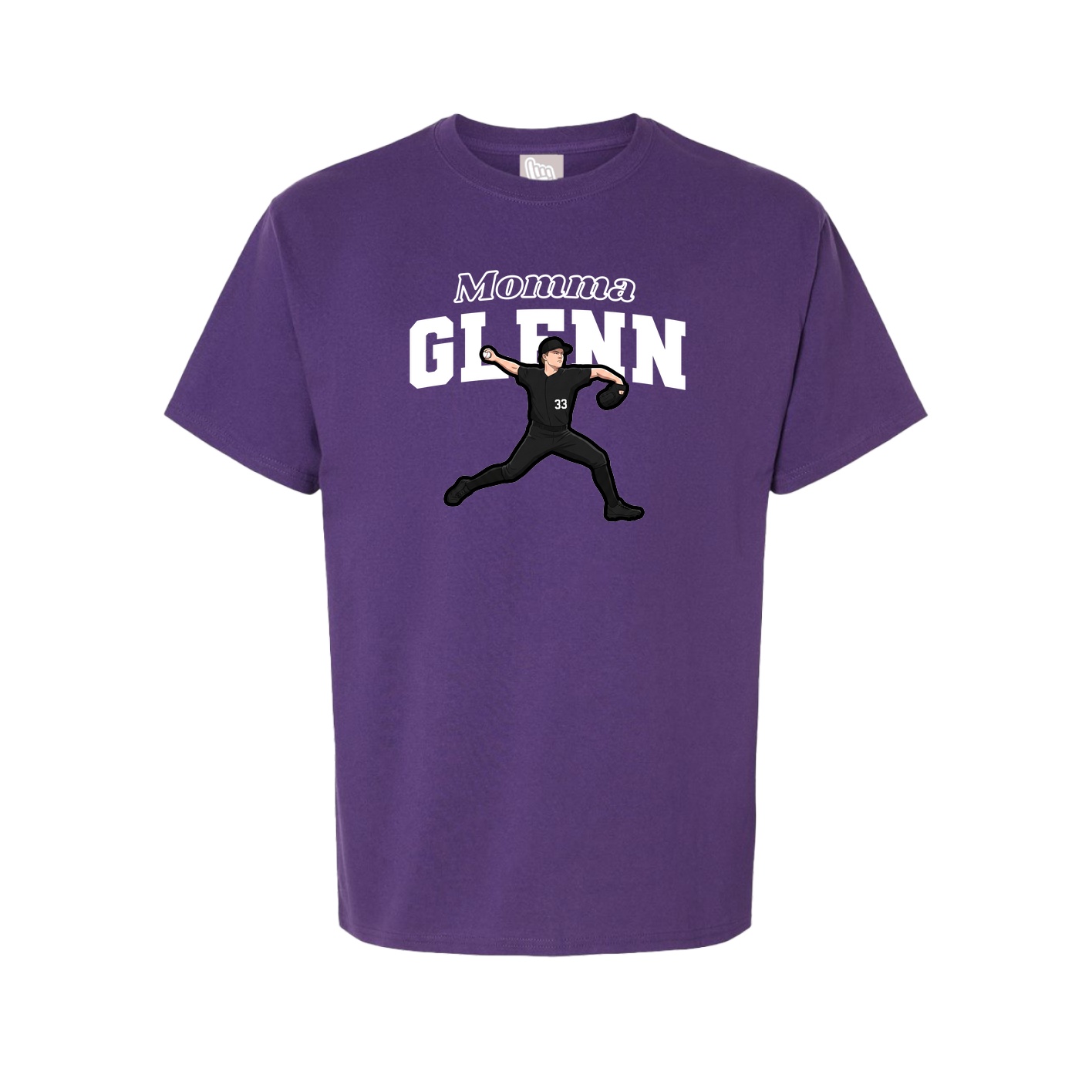 Youth Tee — Mothers Day Block in Purple