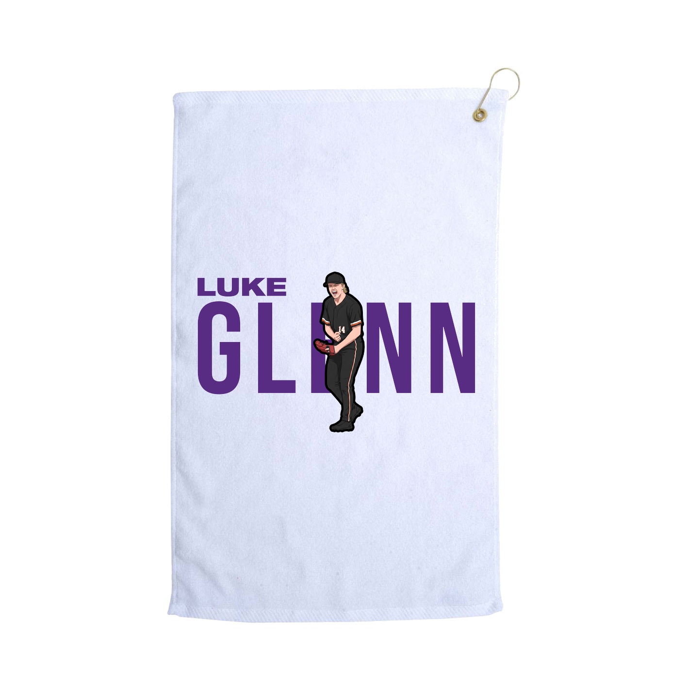 Golf Towel — Player Name in White