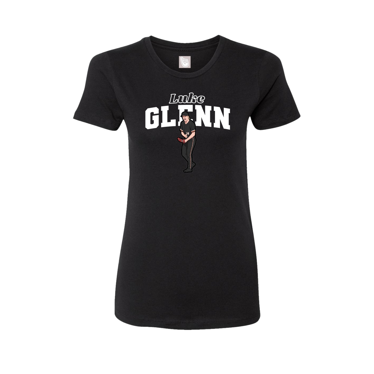 Womens Tee — Name Arch in Black