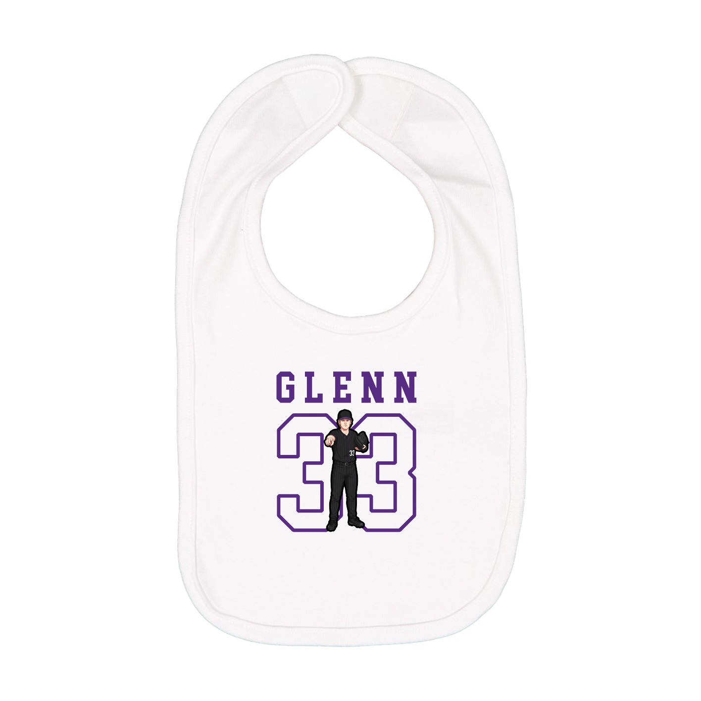 Infant Bib — Shirsey in White