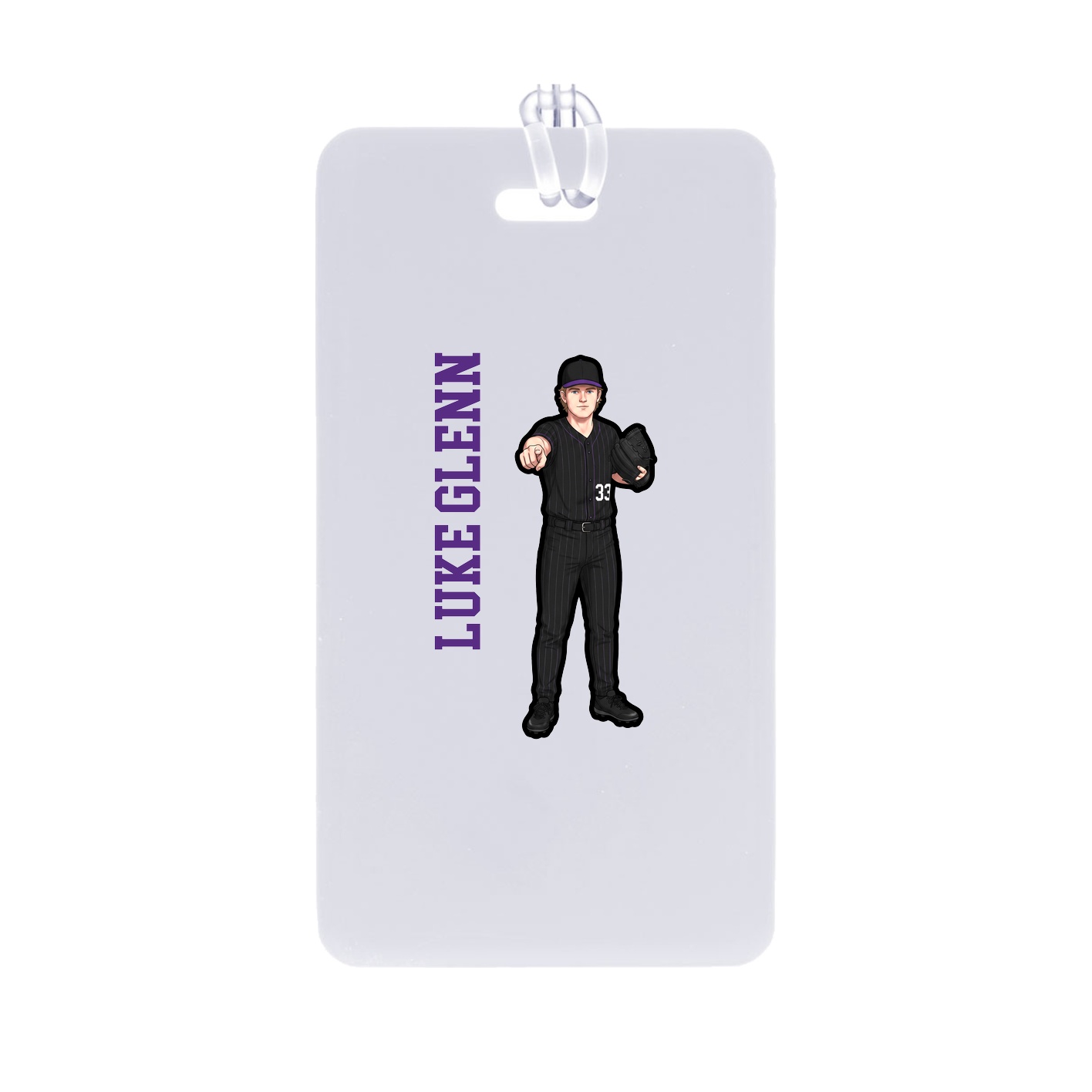 Bag Tag — Name Vertical in Classic