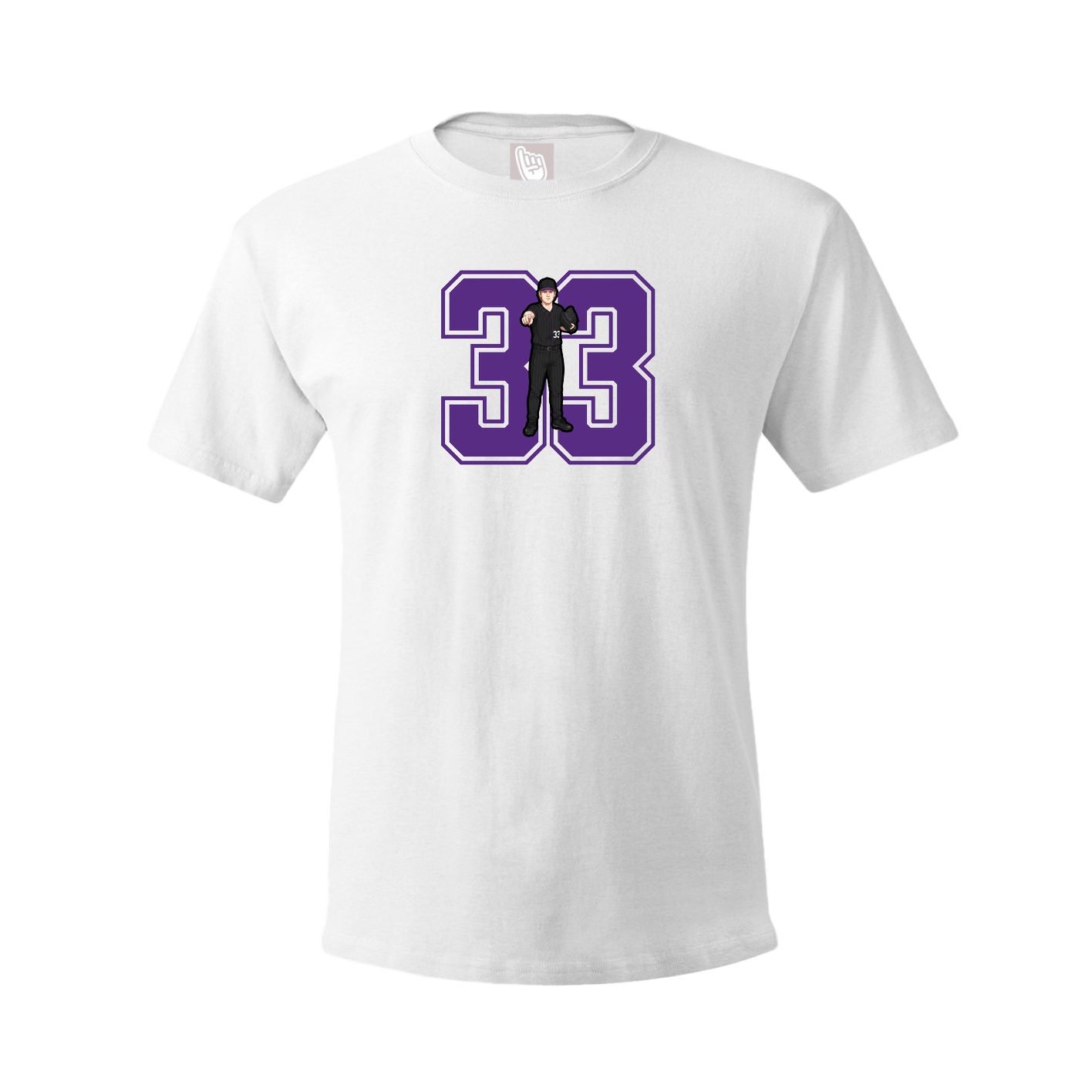 Tee — Number in White