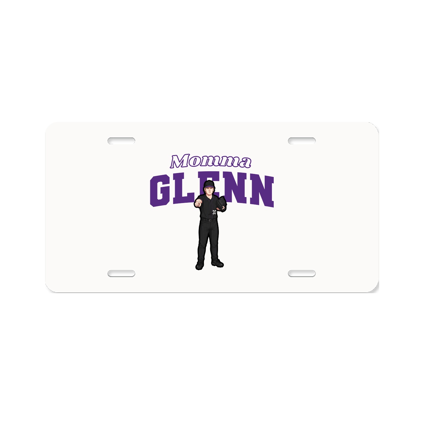 License Plate — Mothers Day Block in Classic