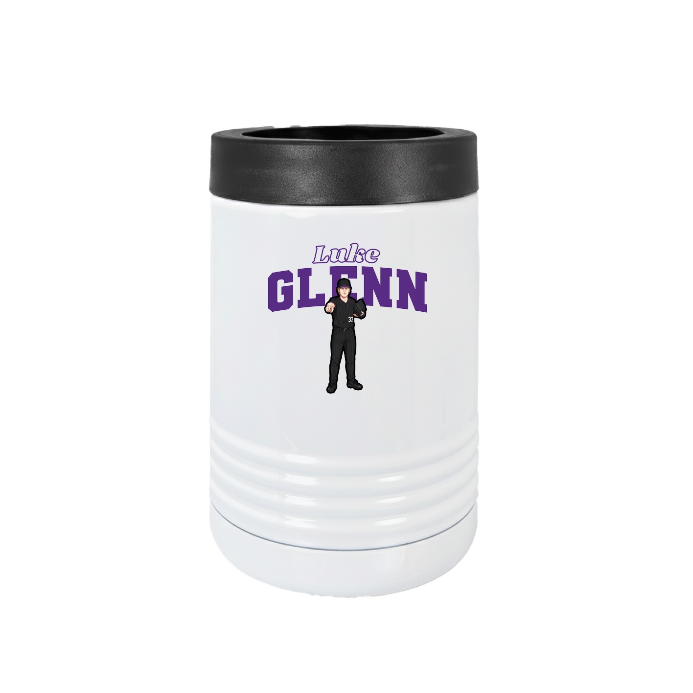 Beverage Holder — Name Arch in White
